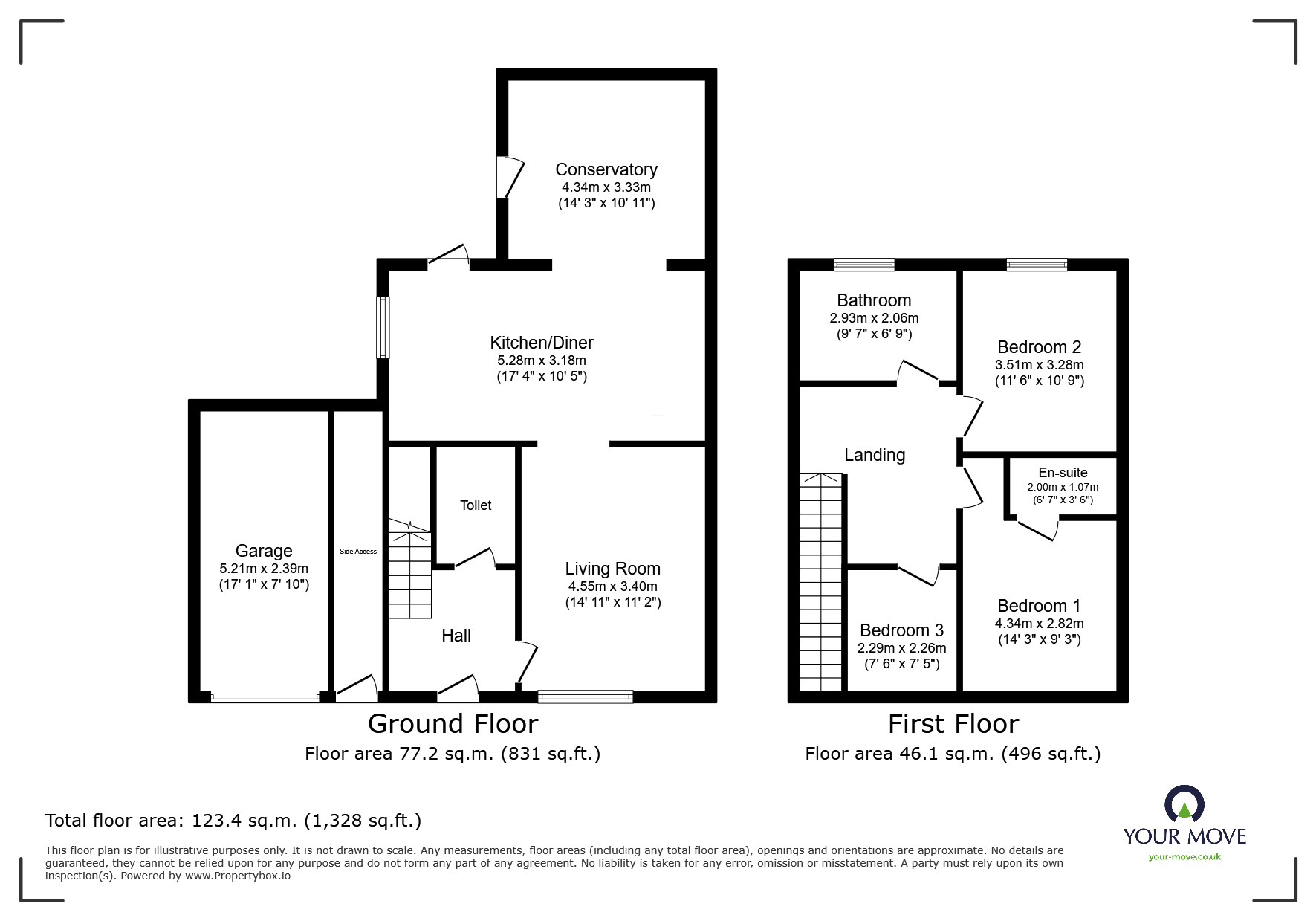 Floorplan of 3 bedroom Semi Detached House for sale, Hollywood Lane, Wainscott, Kent, ME3