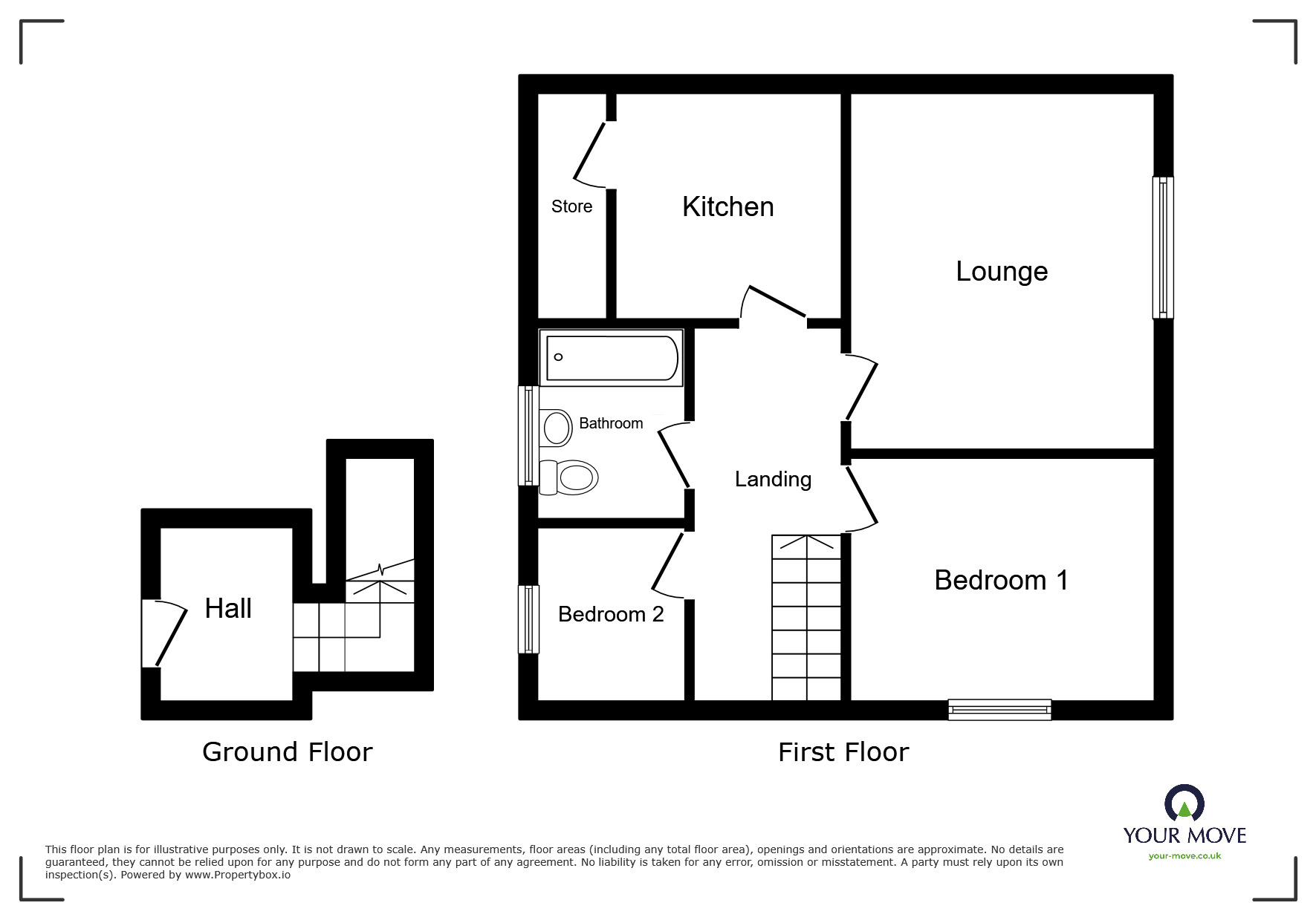 Floorplan of 2 bedroom  Flat for sale, Victoria Street, Rochester, Kent, ME1