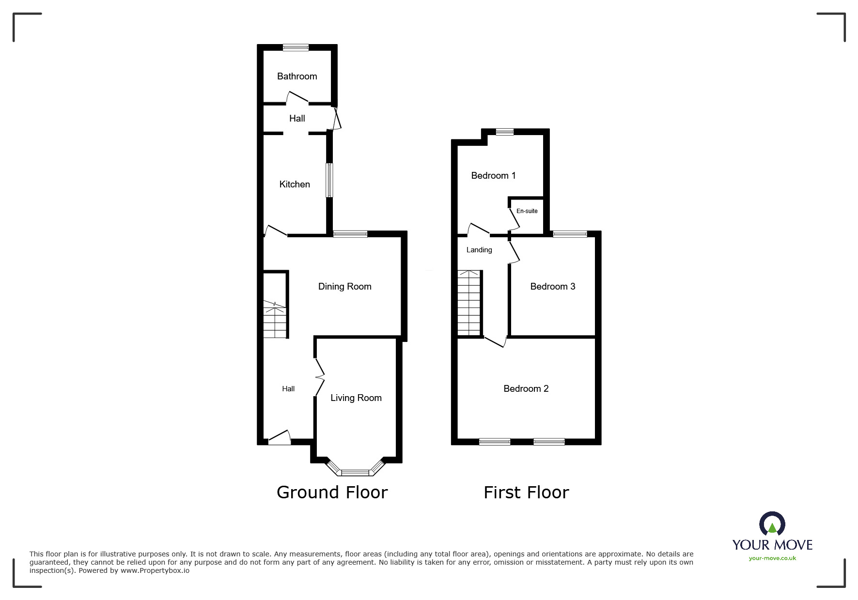 Floorplan of 3 bedroom Mid Terrace House to rent, Louisville Avenue, Gillingham, Kent, ME7