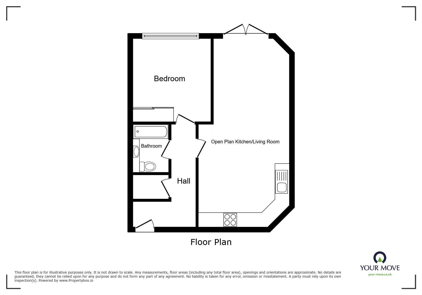 Floorplan of 1 bedroom House to rent, Corys Road, Rochester, Kent, ME1