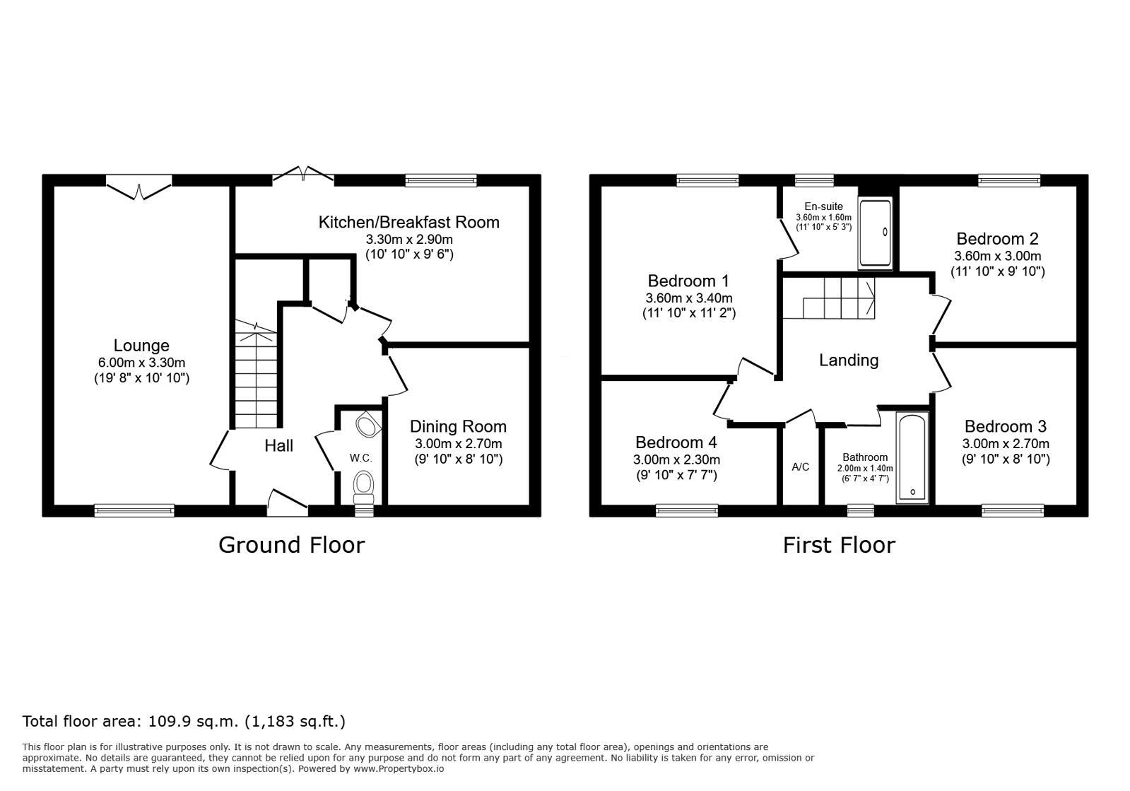 Floorplan of 4 bedroom Link Detached House for sale, Chorister Crescent, Hoo, Kent, ME3