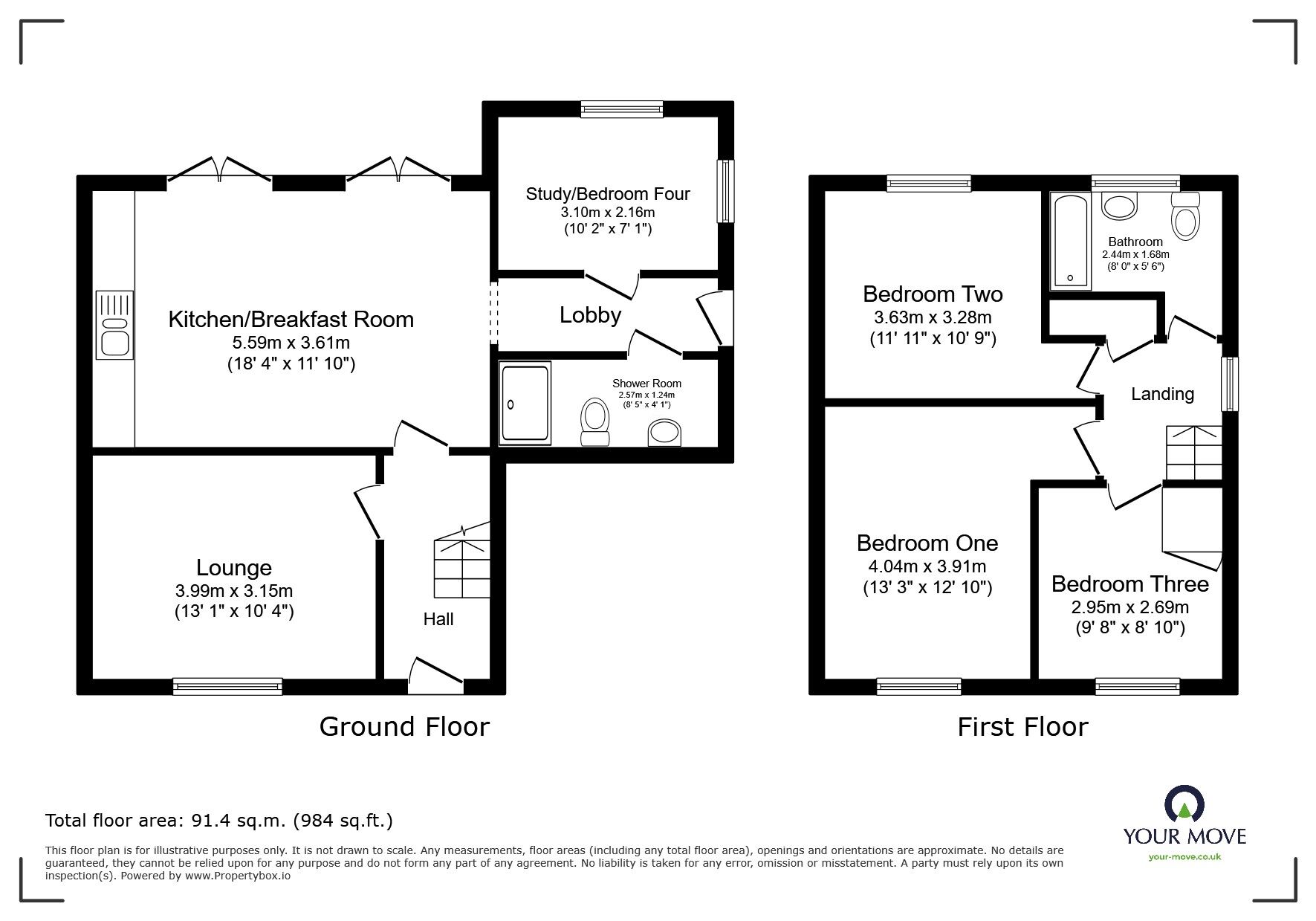 Floorplan of 3 bedroom Semi Detached House for sale, Maidstone Road, Rochester, Kent, ME1