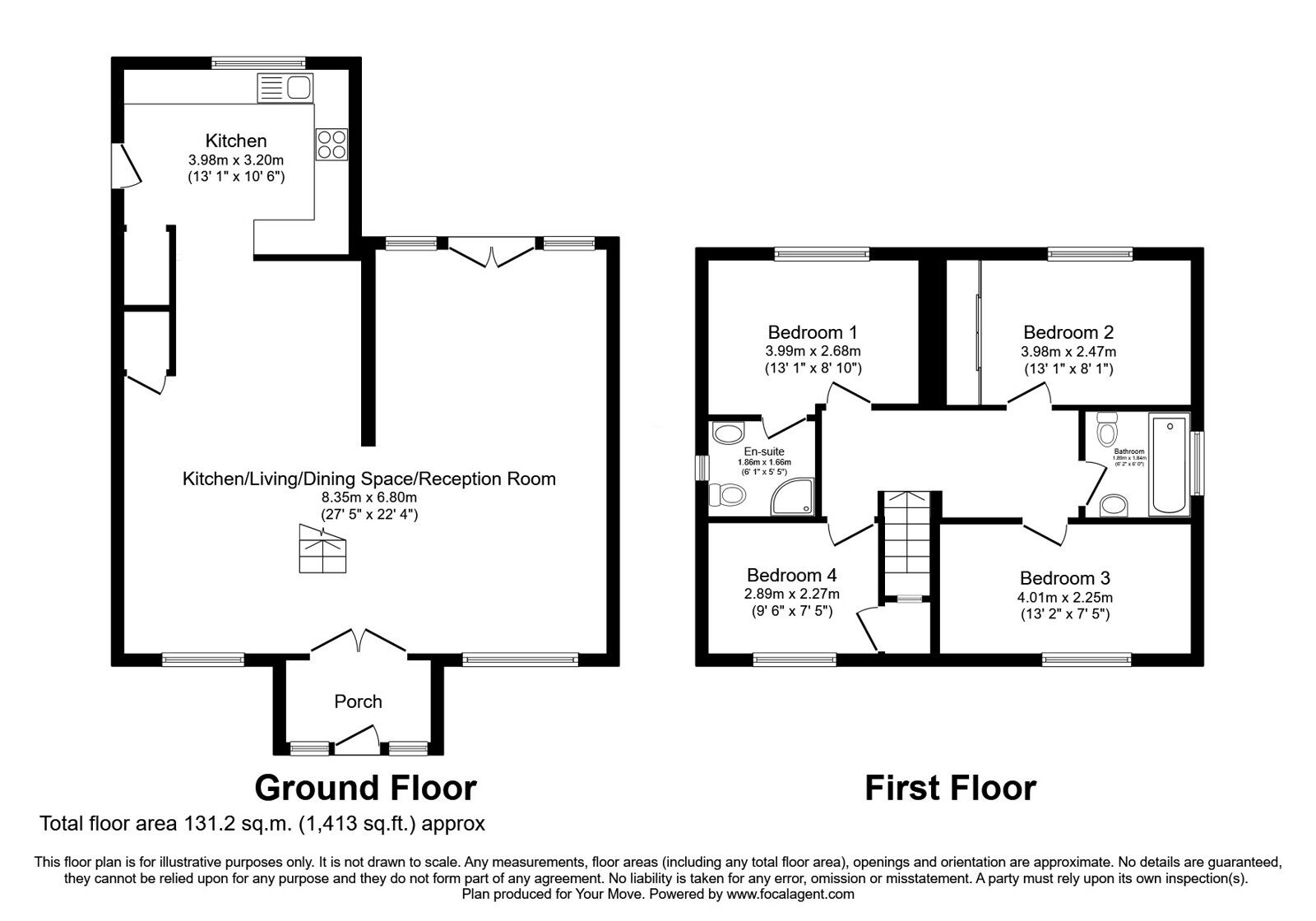 Floorplan of 4 bedroom Detached House for sale, Higher Fullwood, Oldham, Greater Manchester, OL1