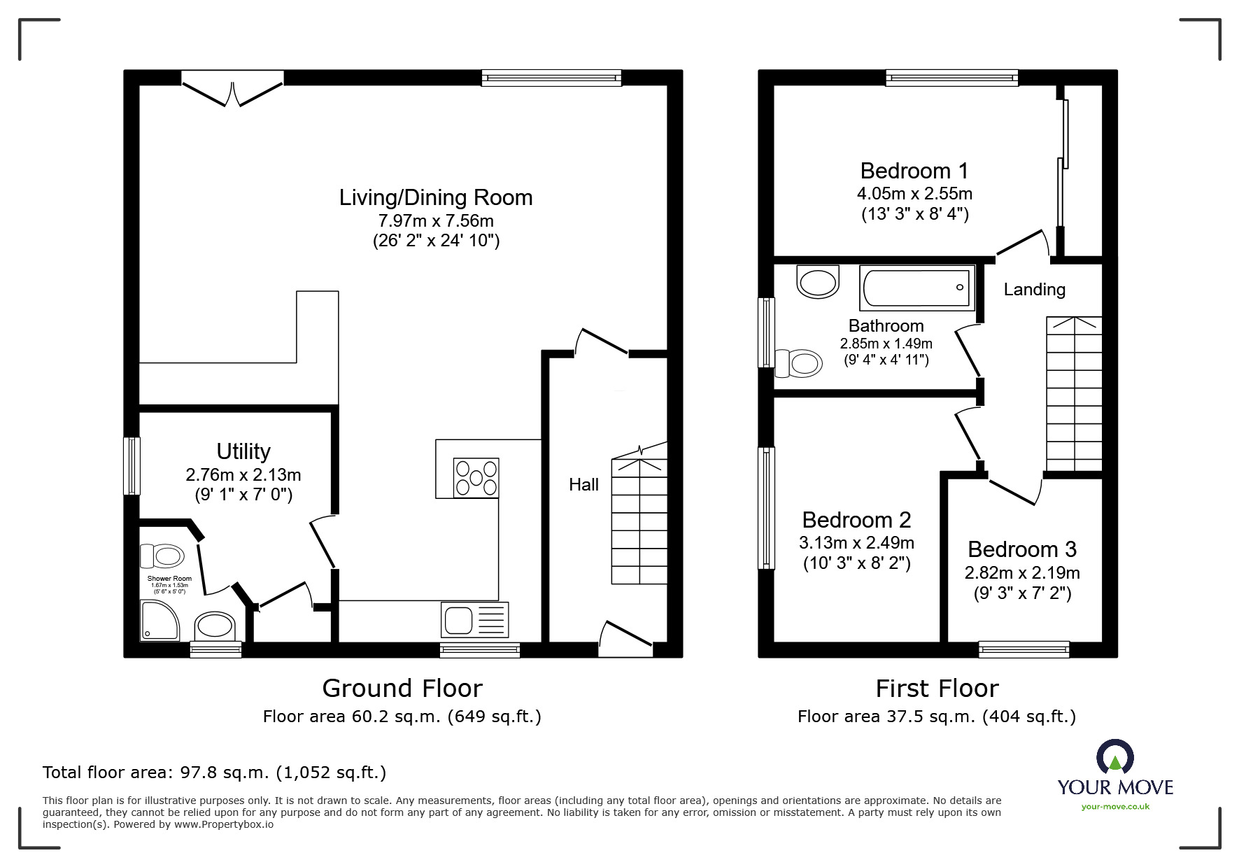 Floorplan of 3 bedroom Semi Detached House for sale, The Grove, Shaw, Greater Manchester, OL2