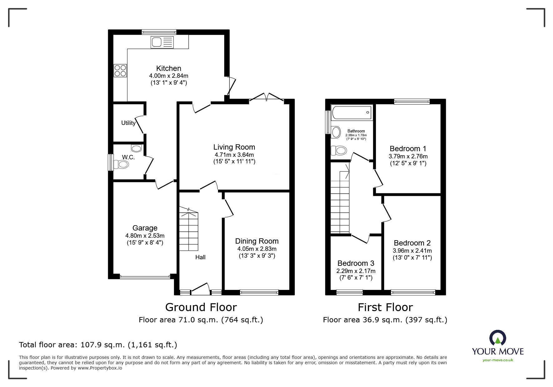 Floorplan of 3 bedroom Semi Detached House for sale, Longfield Road, Shaw, Greater Manchester, OL2