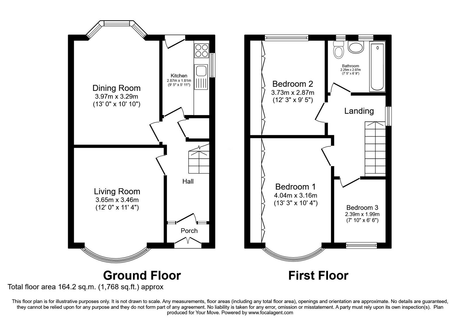 Floorplan of 3 bedroom Semi Detached House for sale, Allen Close, Shaw, Greater Manchester, OL2