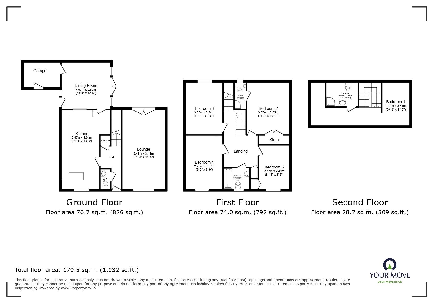 Floorplan of 5 bedroom Detached House for sale, Emerald Drive, Oldham, Greater Manchester, OL1