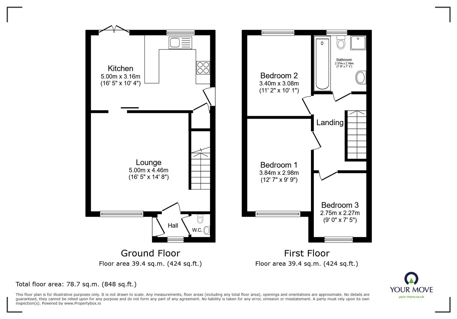 Floorplan of 3 bedroom Detached House for sale, Ferguson Way, Oldham, Greater Manchester, OL4