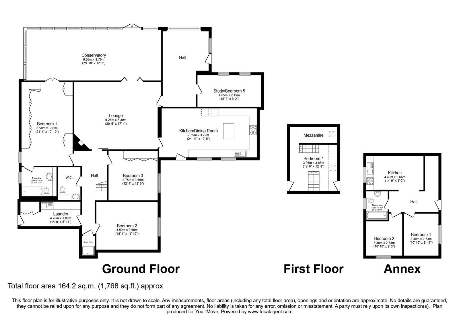 Floorplan of 7 bedroom Detached Bungalow for sale, Blackshaw Lane, Royton, Greater Manchester, OL2