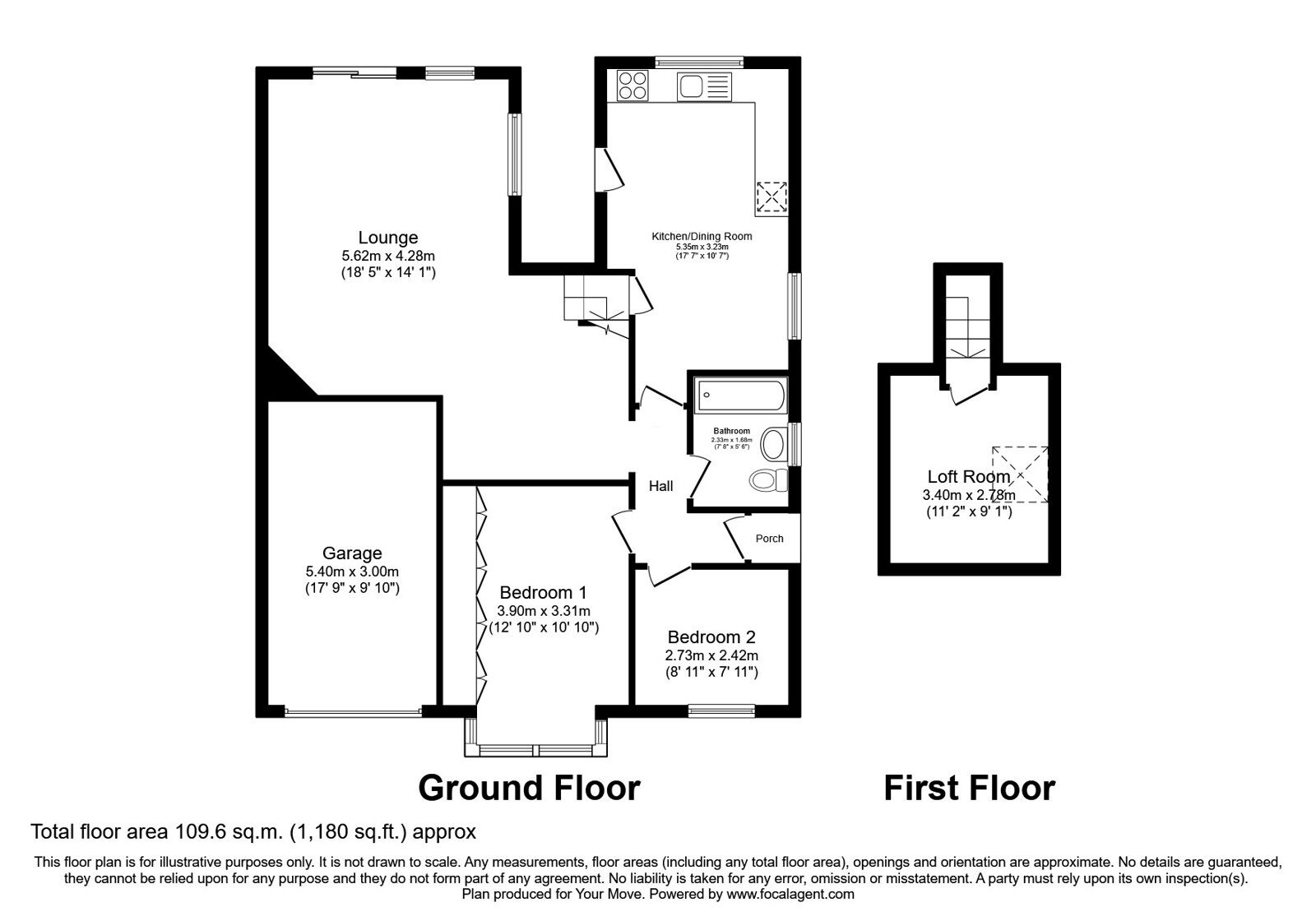 Floorplan of 3 bedroom Detached Bungalow for sale, Rochdale Road, Shaw, Greater Manchester, OL2
