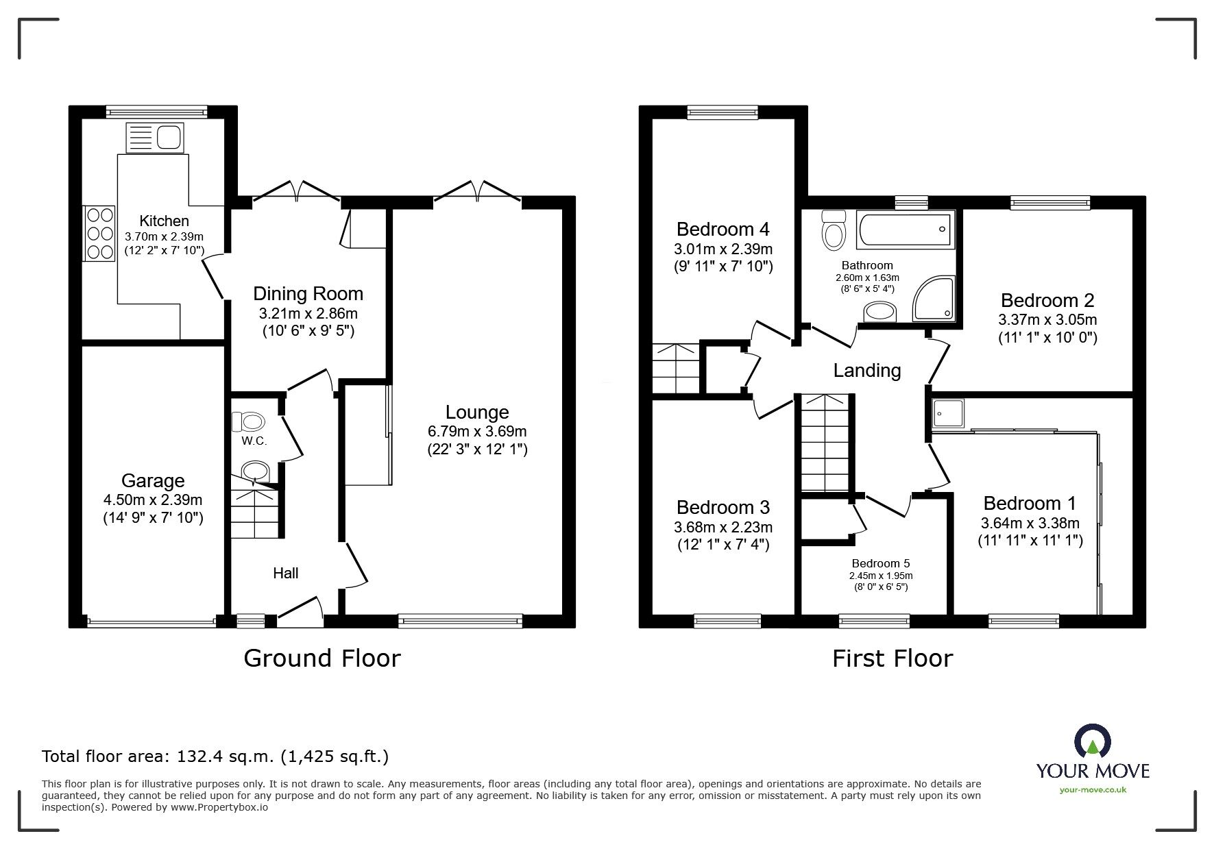 Floorplan of 5 bedroom Semi Detached House for sale, Higher Rise, Shaw, Greater Manchester, OL2