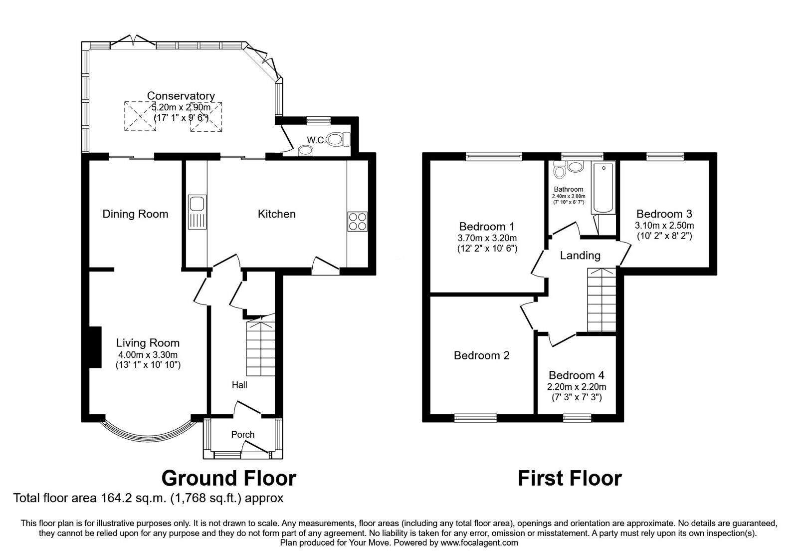 Floorplan of 4 bedroom Semi Detached House for sale, Shaftesbury Drive, Wardle, Greater Manchester, OL12