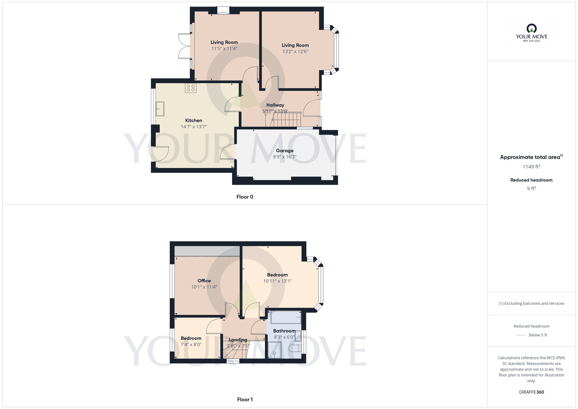 Floorplan of 3 bedroom Semi Detached House for sale, Petersfield Road, Birmingham, West Midlands, B28