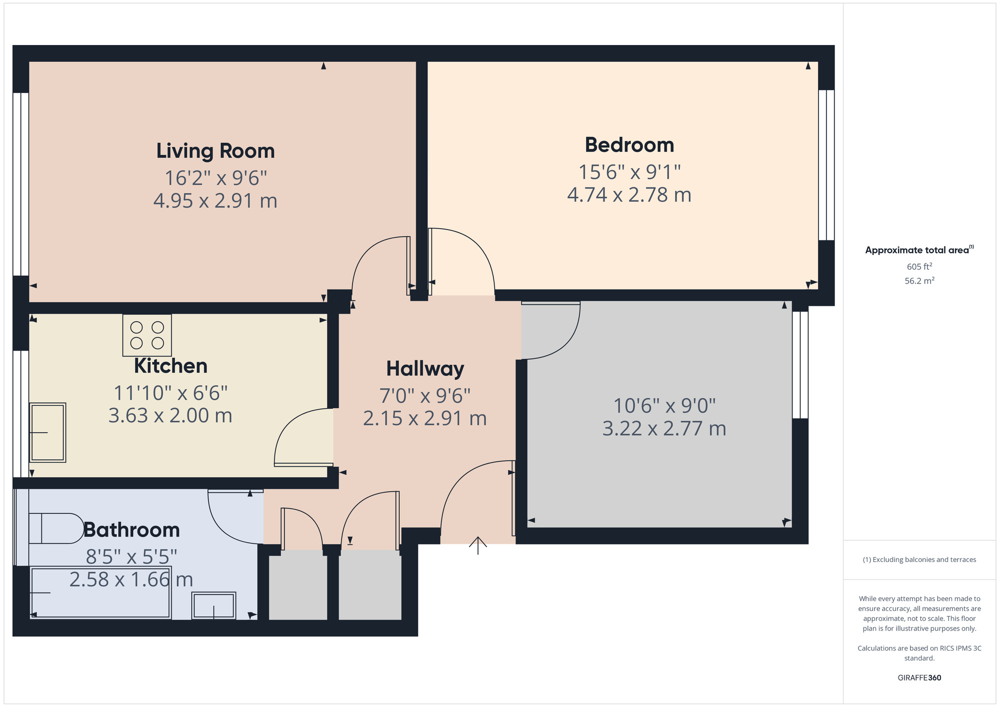 Floorplan of 2 bedroom  Flat for sale, Ulverley Crescent, Solihull, West Midlands, B92