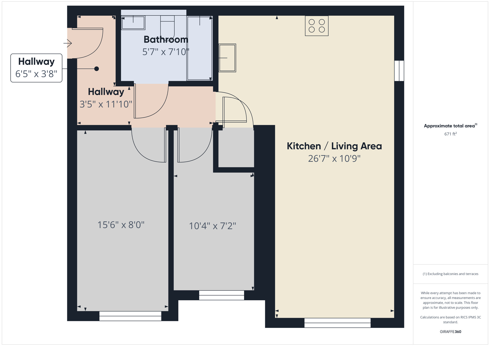 Floorplan of 2 bedroom  Flat to rent, Stratford Road, Shirley, West Midlands, B90
