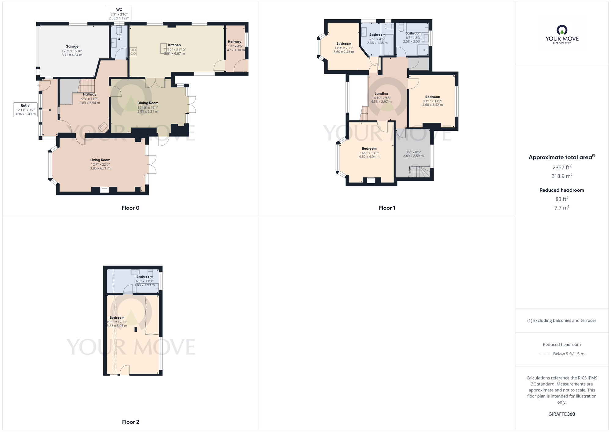 Floorplan of 5 bedroom Semi Detached House for sale, School Road, Hall Green, West Midlands, B28
