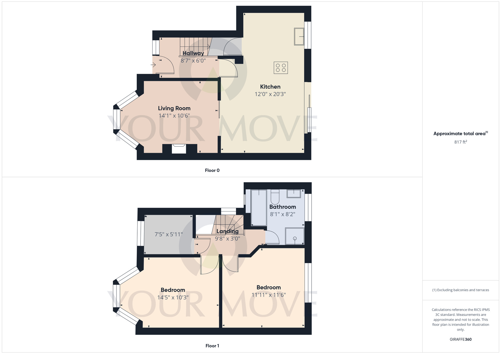 Floorplan of 3 bedroom Semi Detached House for sale, Fallowfield Avenue, Birmingham, West Midlands, B28