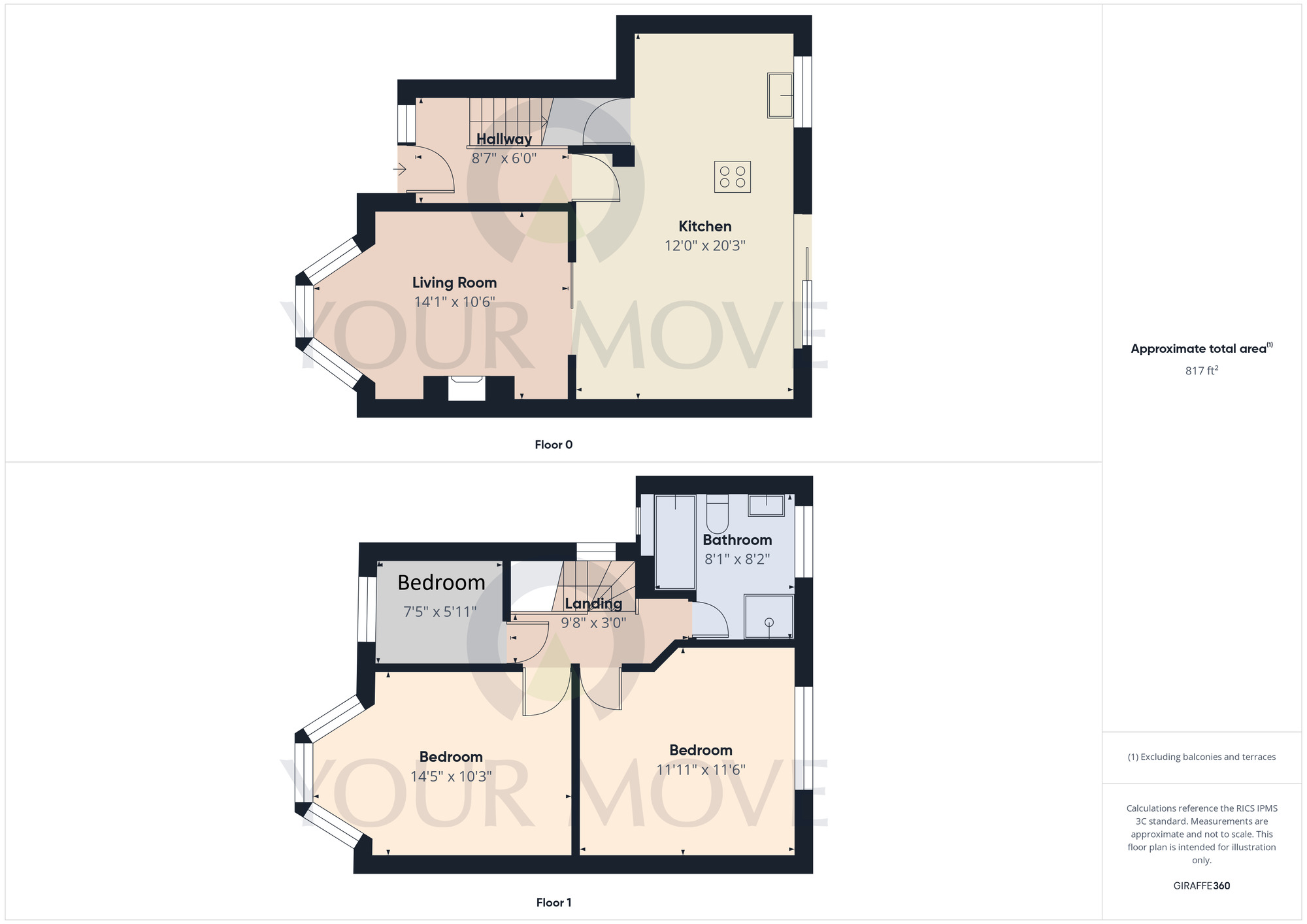 Floorplan of 3 bedroom Semi Detached House for sale, Fallowfield Avenue, Birmingham, West Midlands, B28