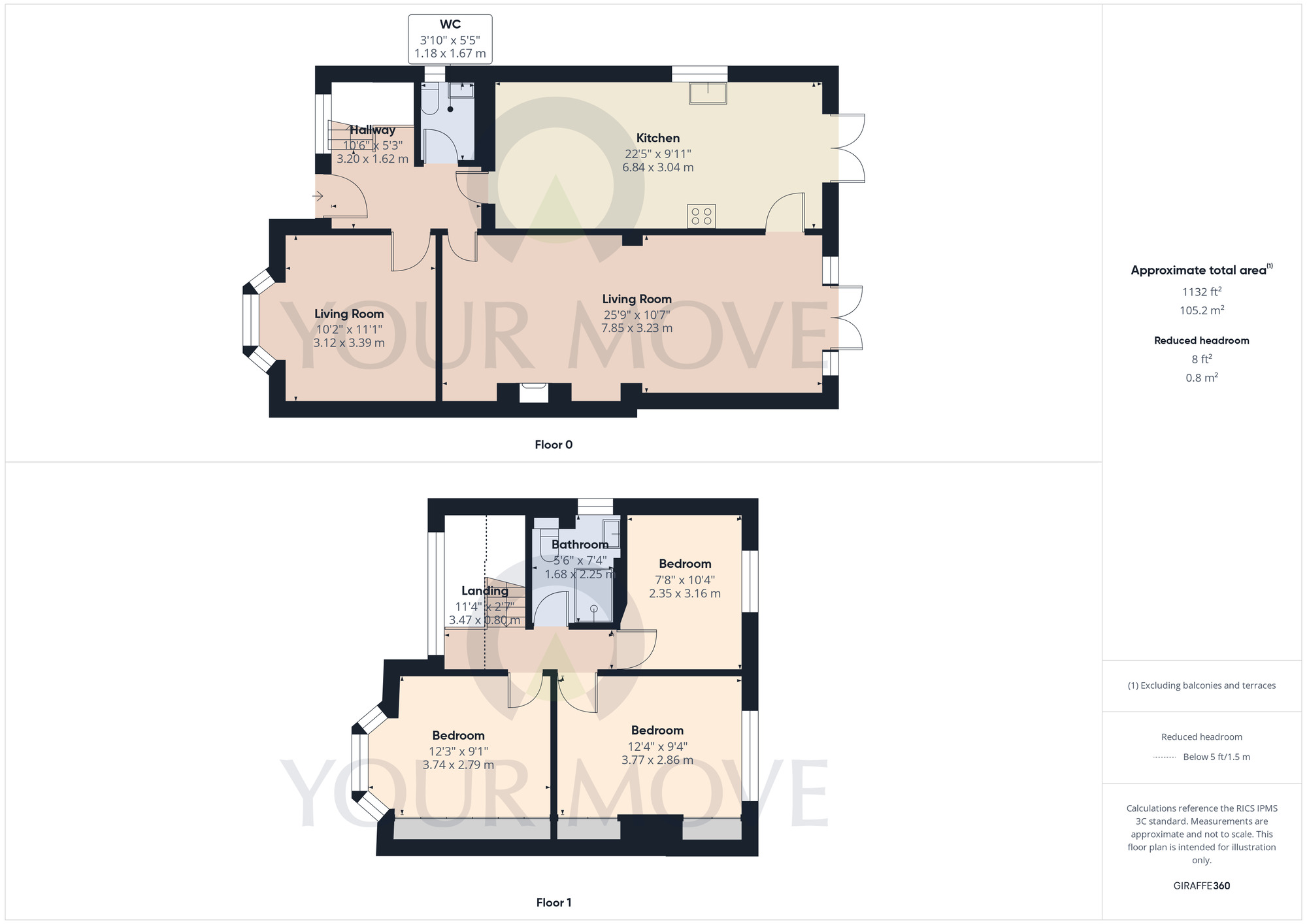 Floorplan of 3 bedroom Semi Detached House for sale, Highfield Road, Hall Green, West Midlands, B28