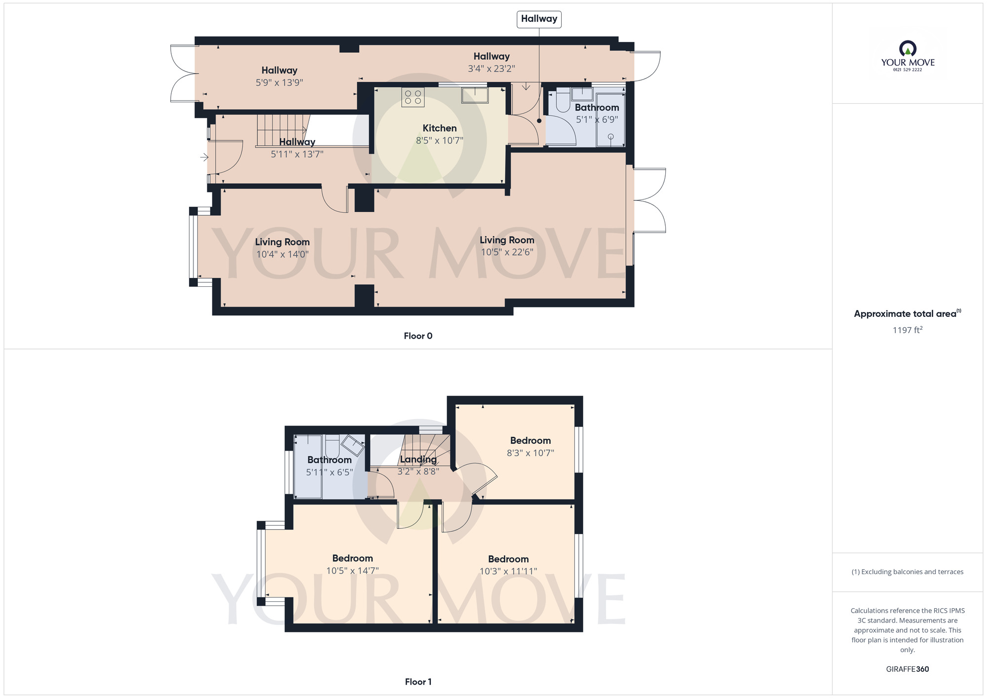 Floorplan of 3 bedroom Semi Detached House for sale, Smirrells Road, Birmingham, West Midlands, B28