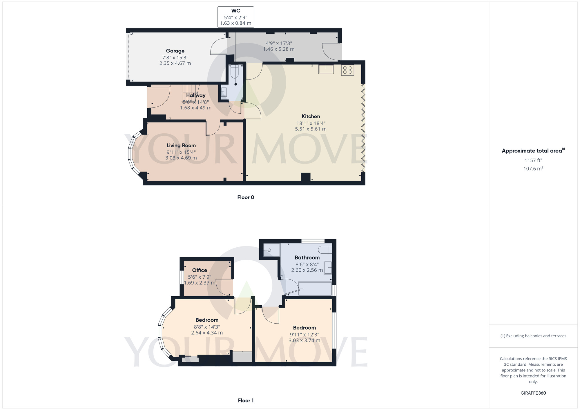 Floorplan of 3 bedroom Semi Detached House for sale, Ralph Road, Shirley, West Midlands, B90