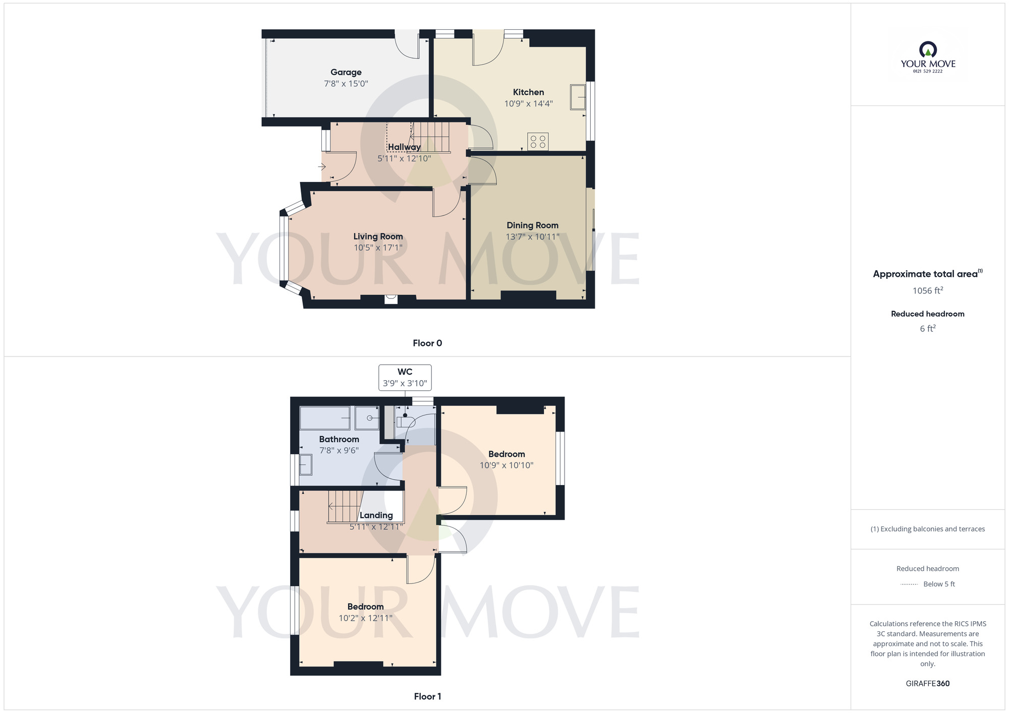 Floorplan of 3 bedroom Detached House for sale, Hazeloak Road, Shirley, West Midlands, B90