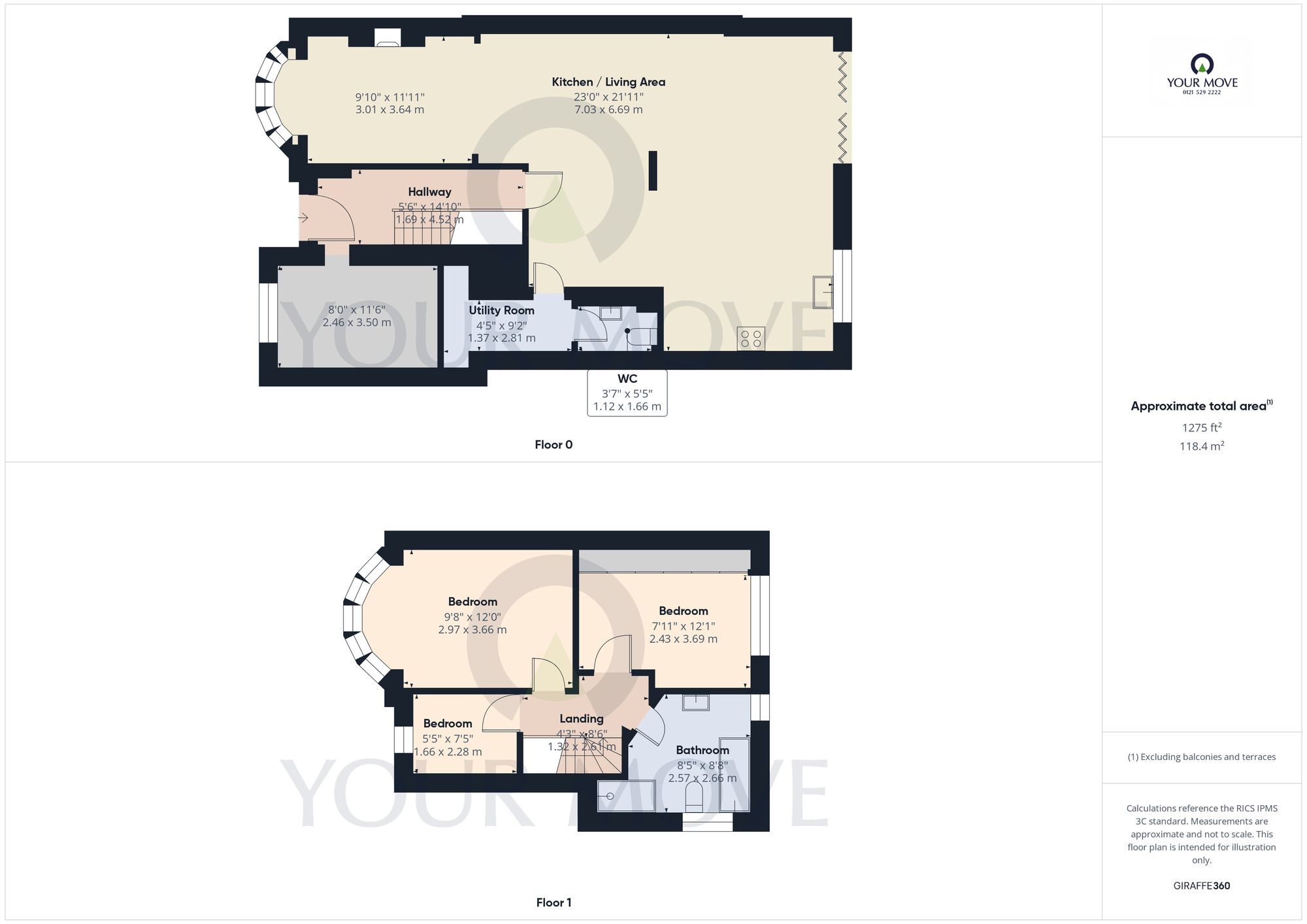 Floorplan of 3 bedroom Semi Detached House for sale, Ralph Road, Shirley, West Midlands, B90