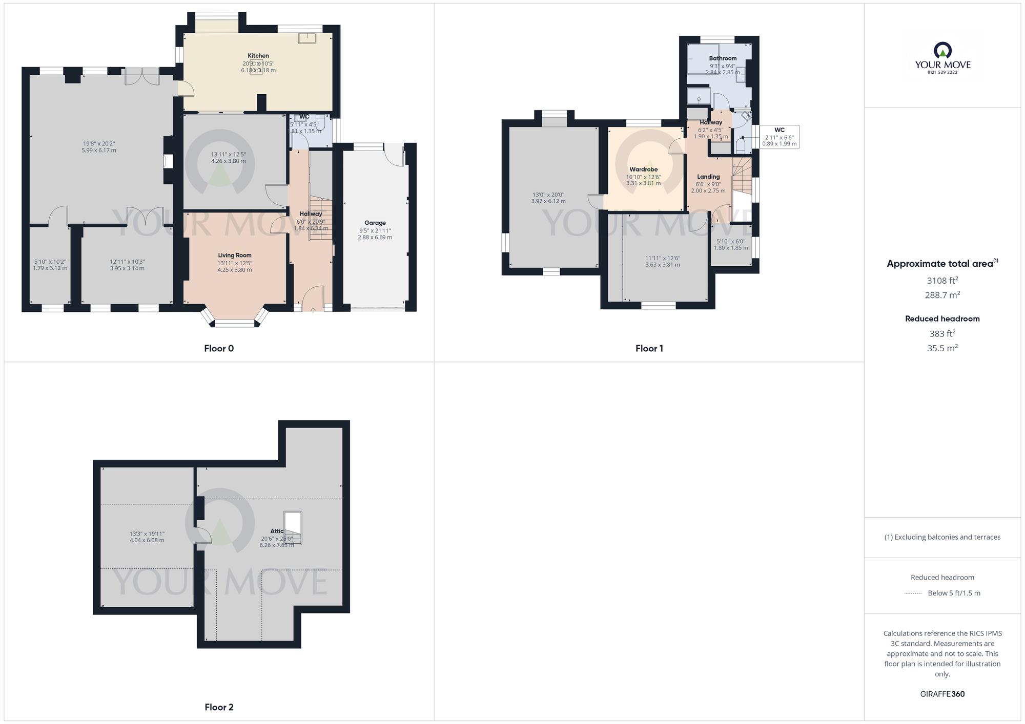 Floorplan of 4 bedroom Detached House for sale, Highfield Road, Hall Green, West Midlands, B28
