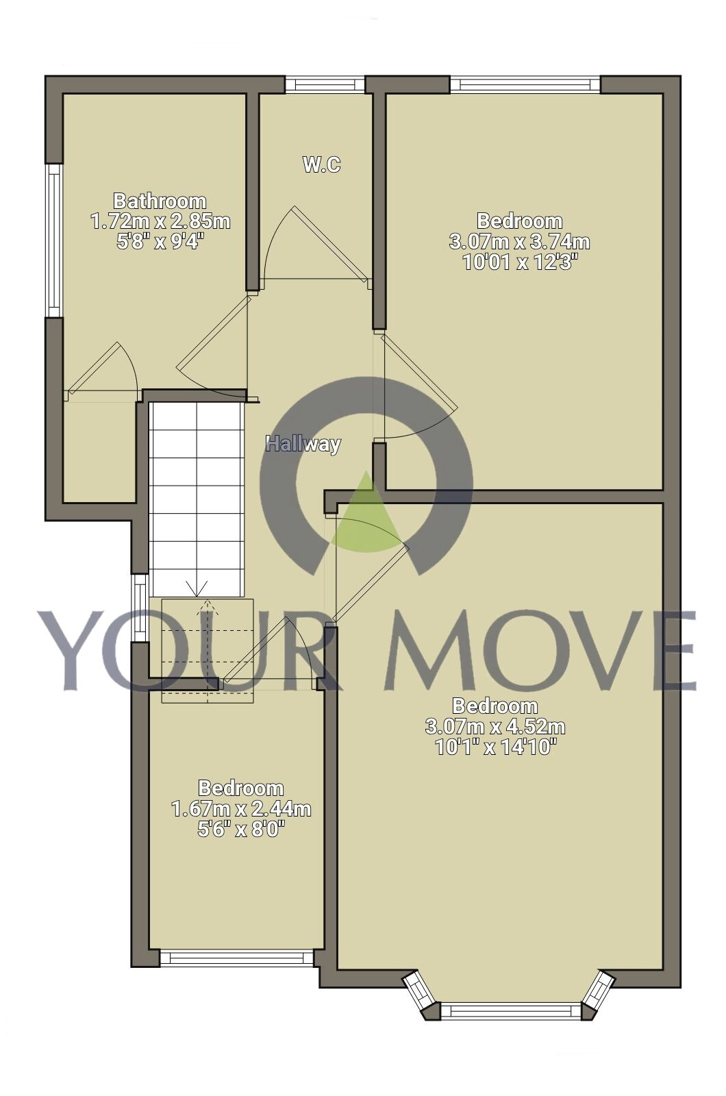 Floorplan of 3 bedroom Semi Detached House for sale, Ralph Road, Shirley, West Midlands, B90