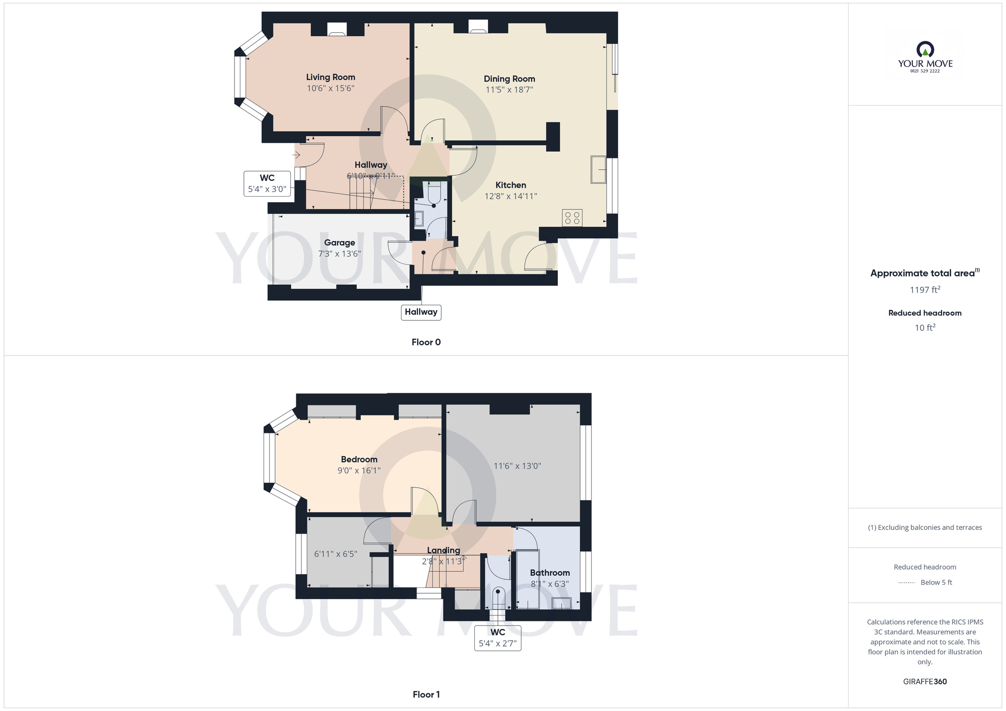 Floorplan of 3 bedroom Semi Detached House for sale, Cropthorne Road, Shirley, West Midlands, B90