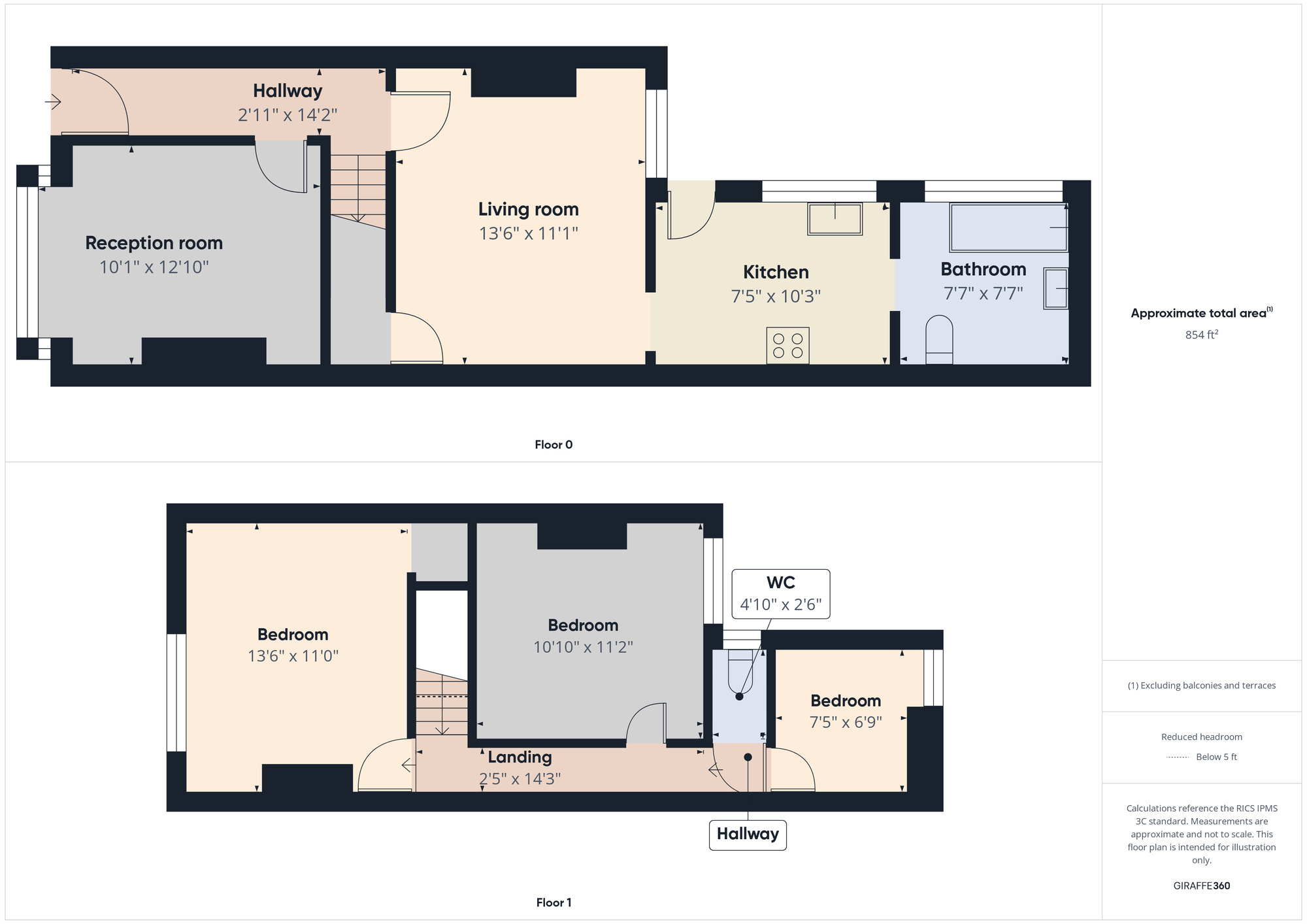 Floorplan of 3 bedroom Mid Terrace House for sale, Green Lane, Small Heath, West Midlands, B9