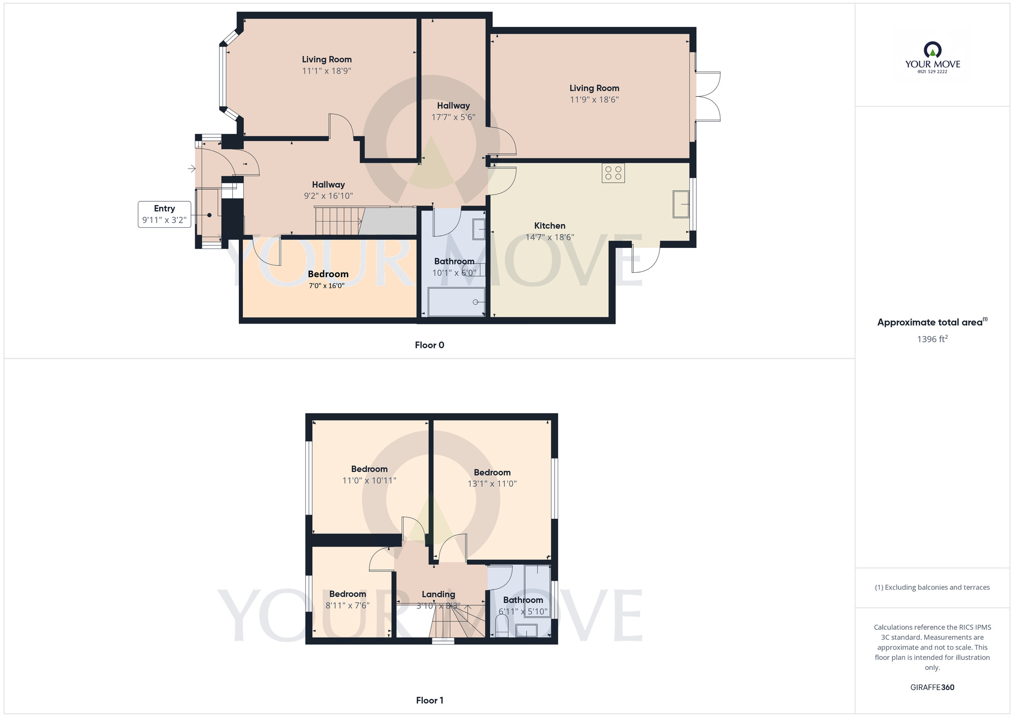 Floorplan of 4 bedroom Semi Detached House for sale, Robin Hood Lane, Birmingham, West Midlands, B28