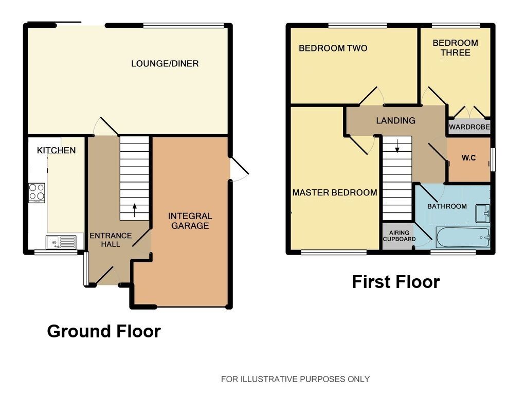 Floorplan of 3 bedroom Semi Detached House for sale, Langley Hall Road, Solihull, West Midlands, B92