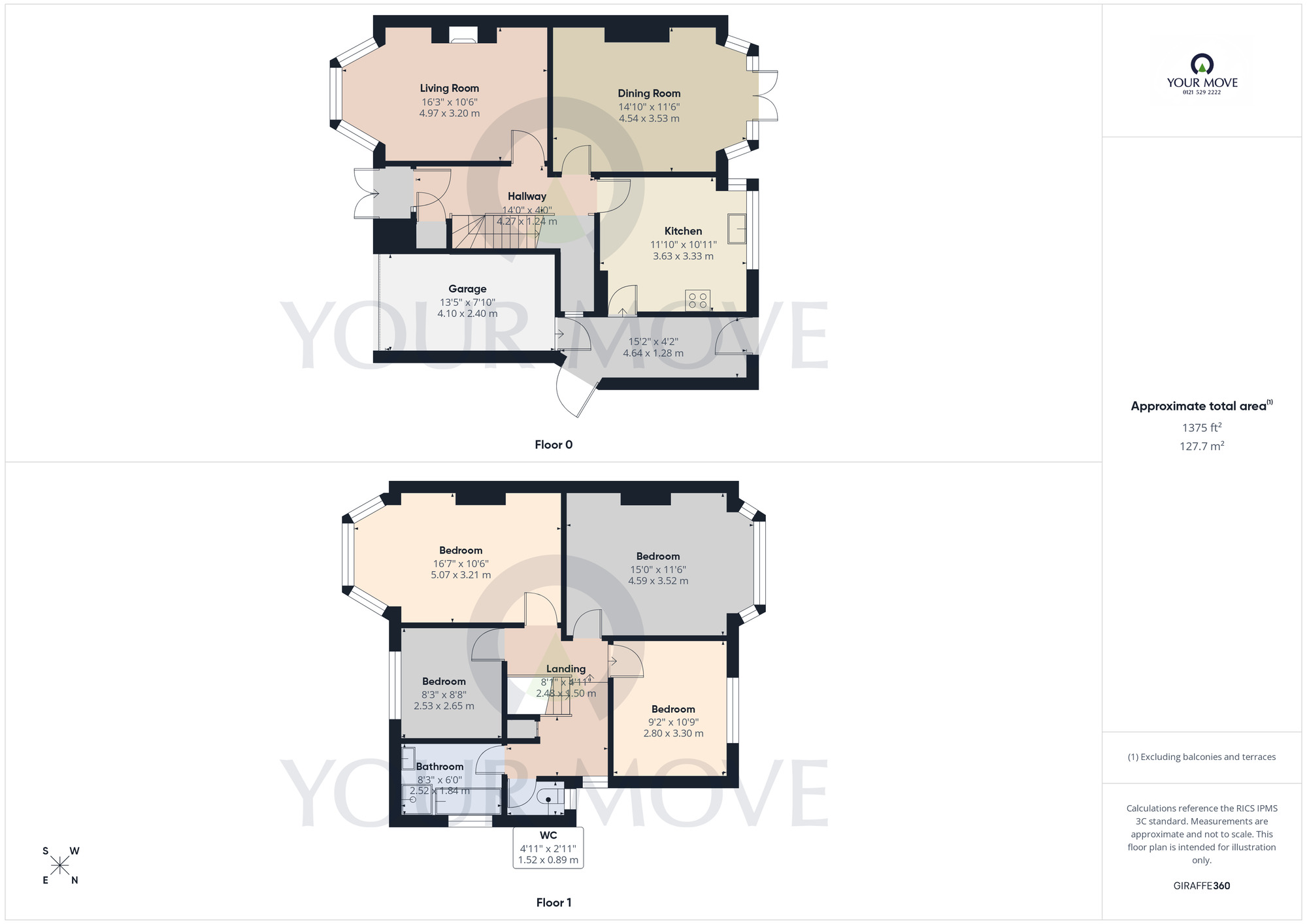 Floorplan of 3 bedroom Semi Detached House for sale, Reservoir Road, Solihull, West Midlands, B92