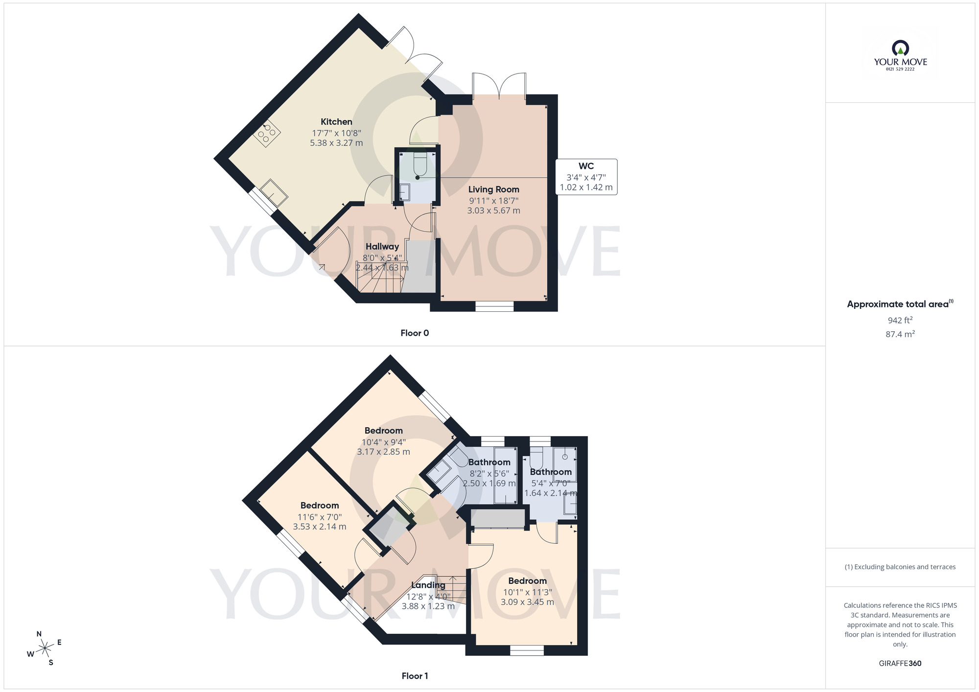 Floorplan of 3 bedroom Semi Detached House for sale, Ladys Hall Lane, Shirley, West Midlands, B90