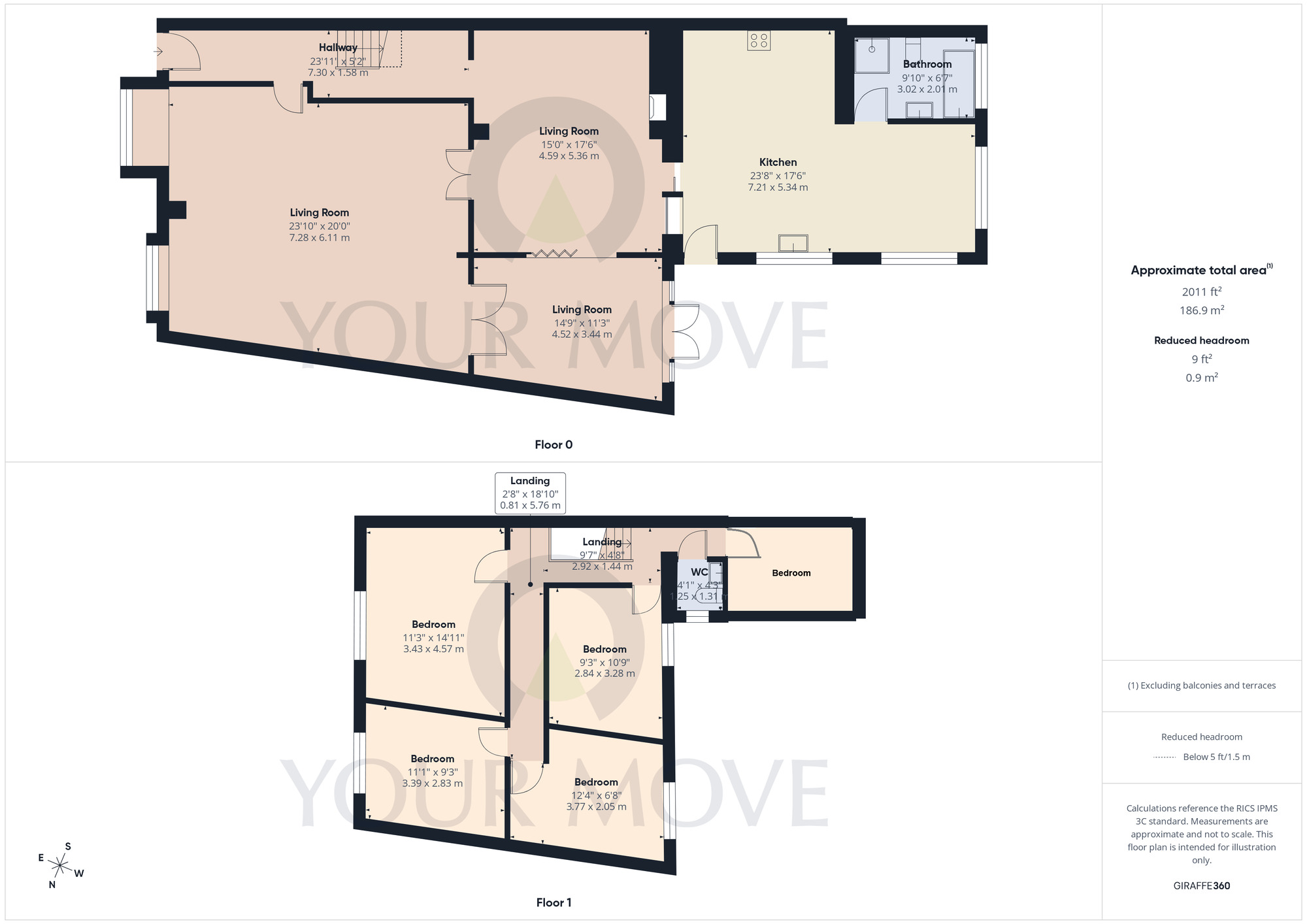 Floorplan of 5 bedroom End Terrace House for sale, Hob Moor Road, Small Heath, West Midlands, B10