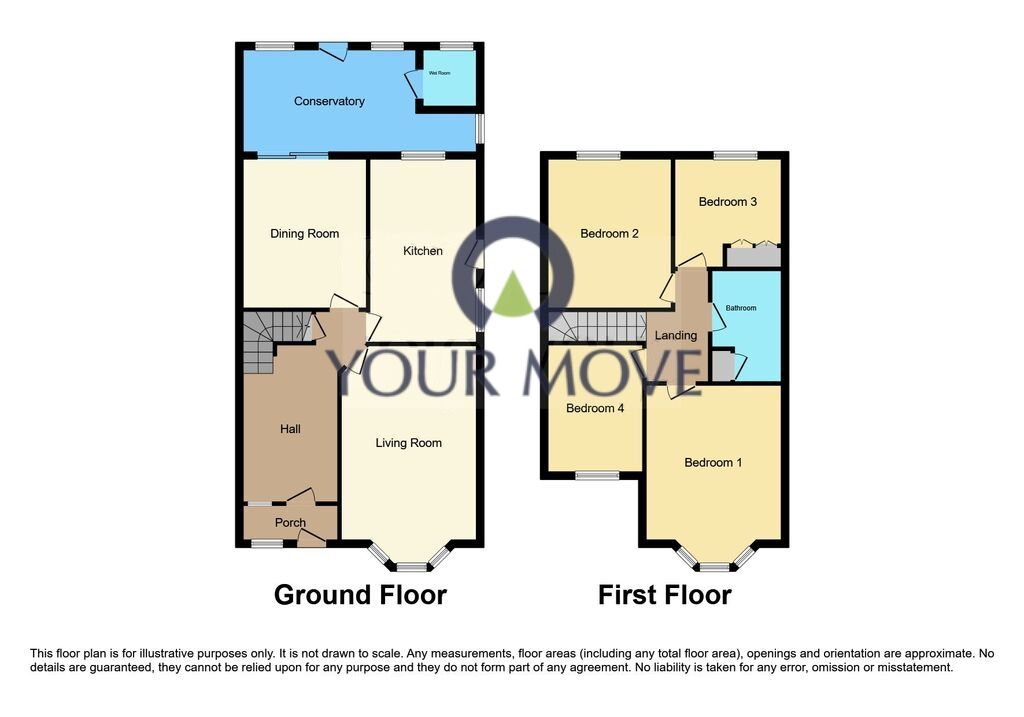Floorplan of 4 bedroom Semi Detached House for sale, Highfield Road, Hall Green, West Midlands, B28