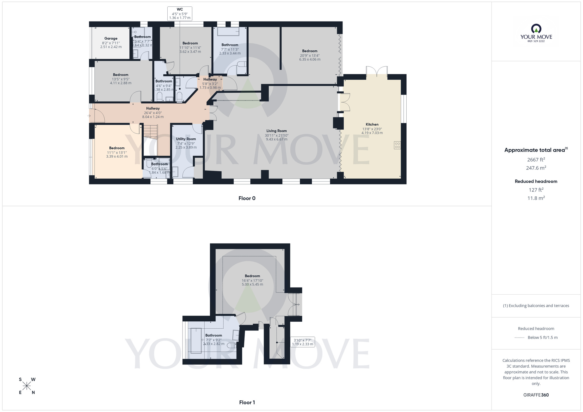 Floorplan of 5 bedroom Detached Bungalow for sale, Creynolds Lane, Cheswick Green, West Midlands, B90