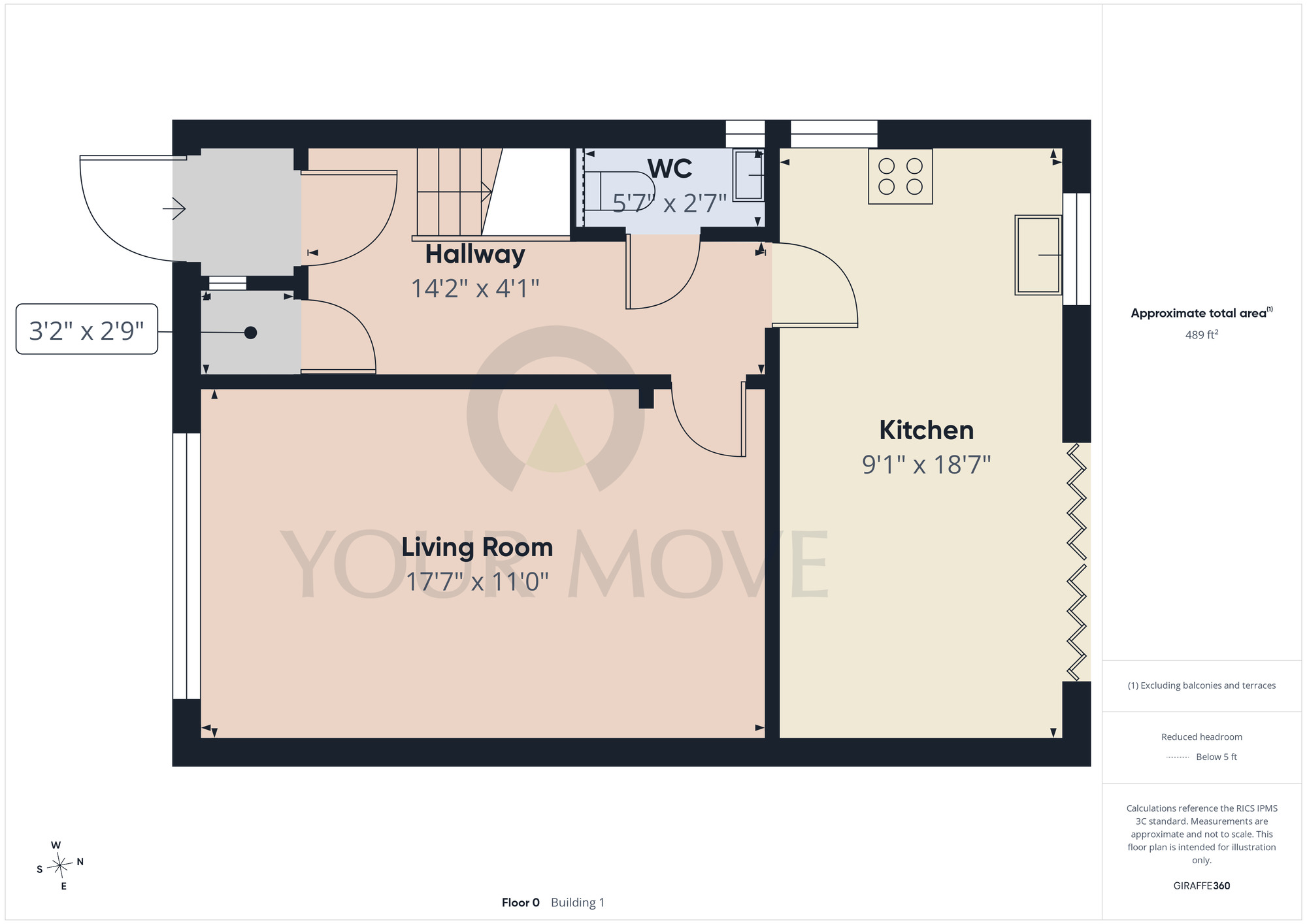 Floorplan of 3 bedroom Semi Detached House for sale, Union Road, Shirley, West Midlands, B90