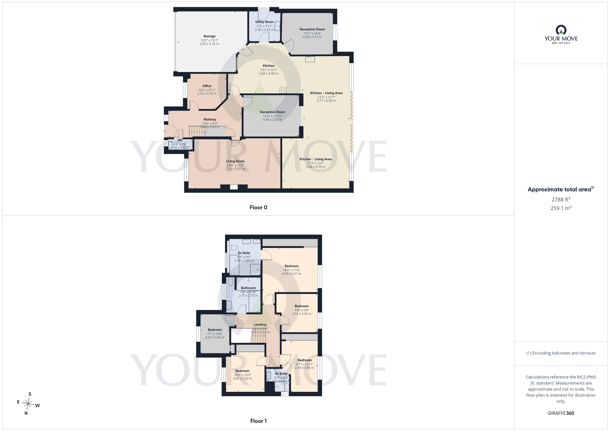 Floorplan of 5 bedroom Detached House for sale, Swinford Grove, Dorridge, West Midlands, B93