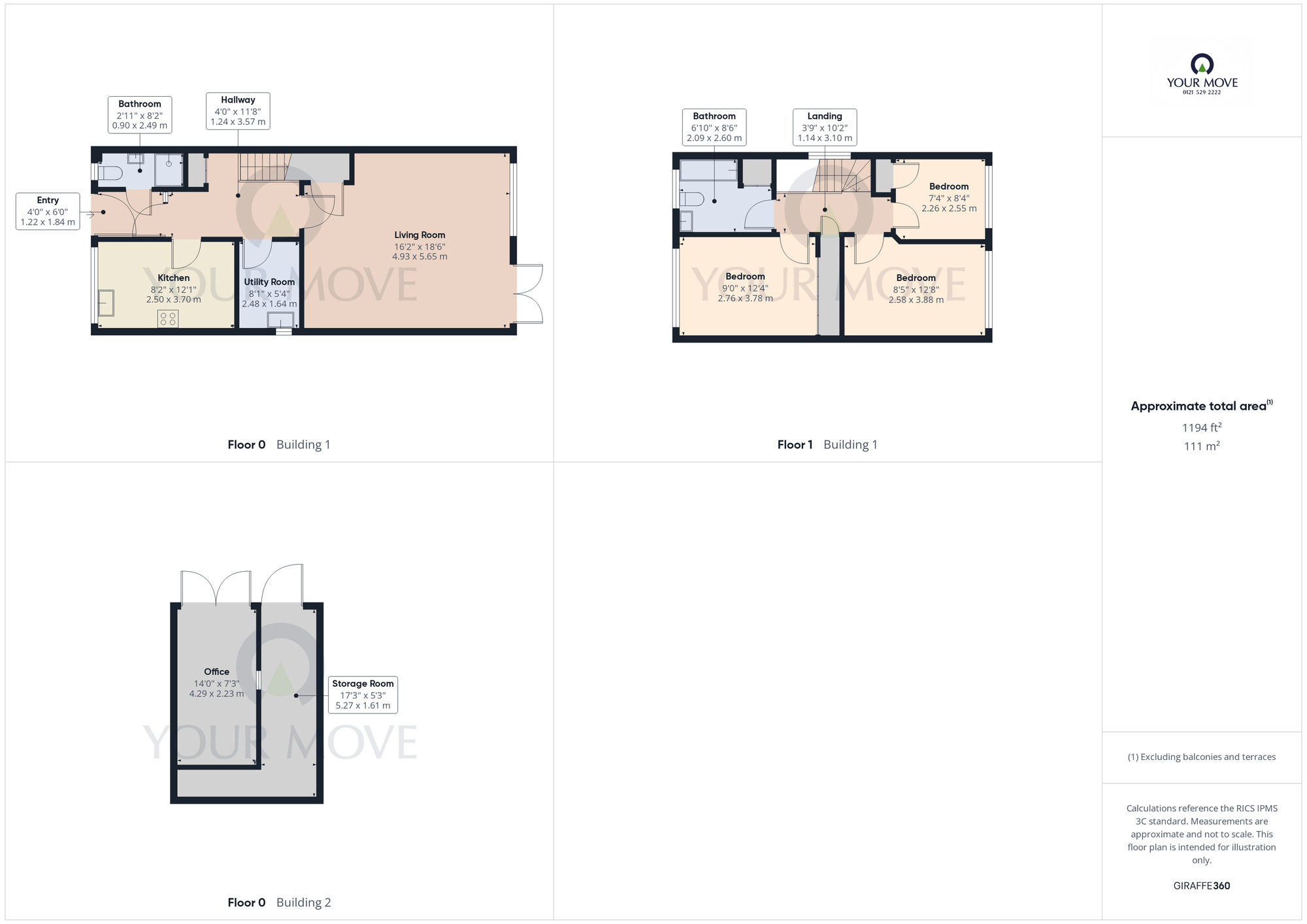 Floorplan of 3 bedroom Detached House for sale, Langley Hall Road, Solihull, West Midlands, B92