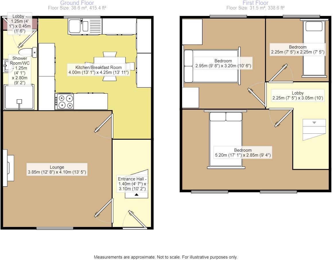 Floorplan of 3 bedroom Mid Terrace House for sale, Wyndhurst Road, Birmingham, West Midlands, B33