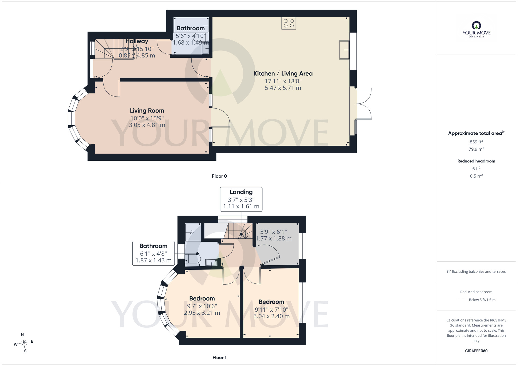Floorplan of 3 bedroom Semi Detached House for sale, Clay Lane, Birmingham, West Midlands, B26