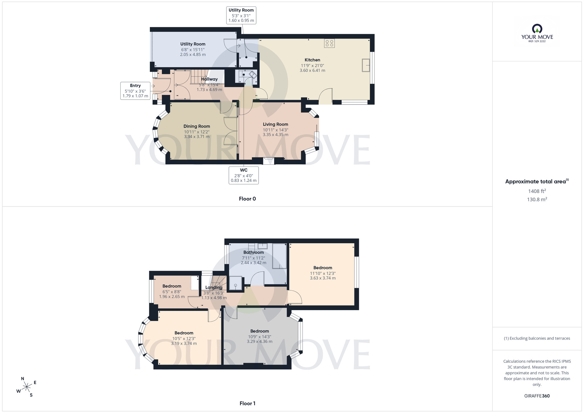 Floorplan of 4 bedroom Link Detached House for sale, Stanton Road, Shirley, West Midlands, B90