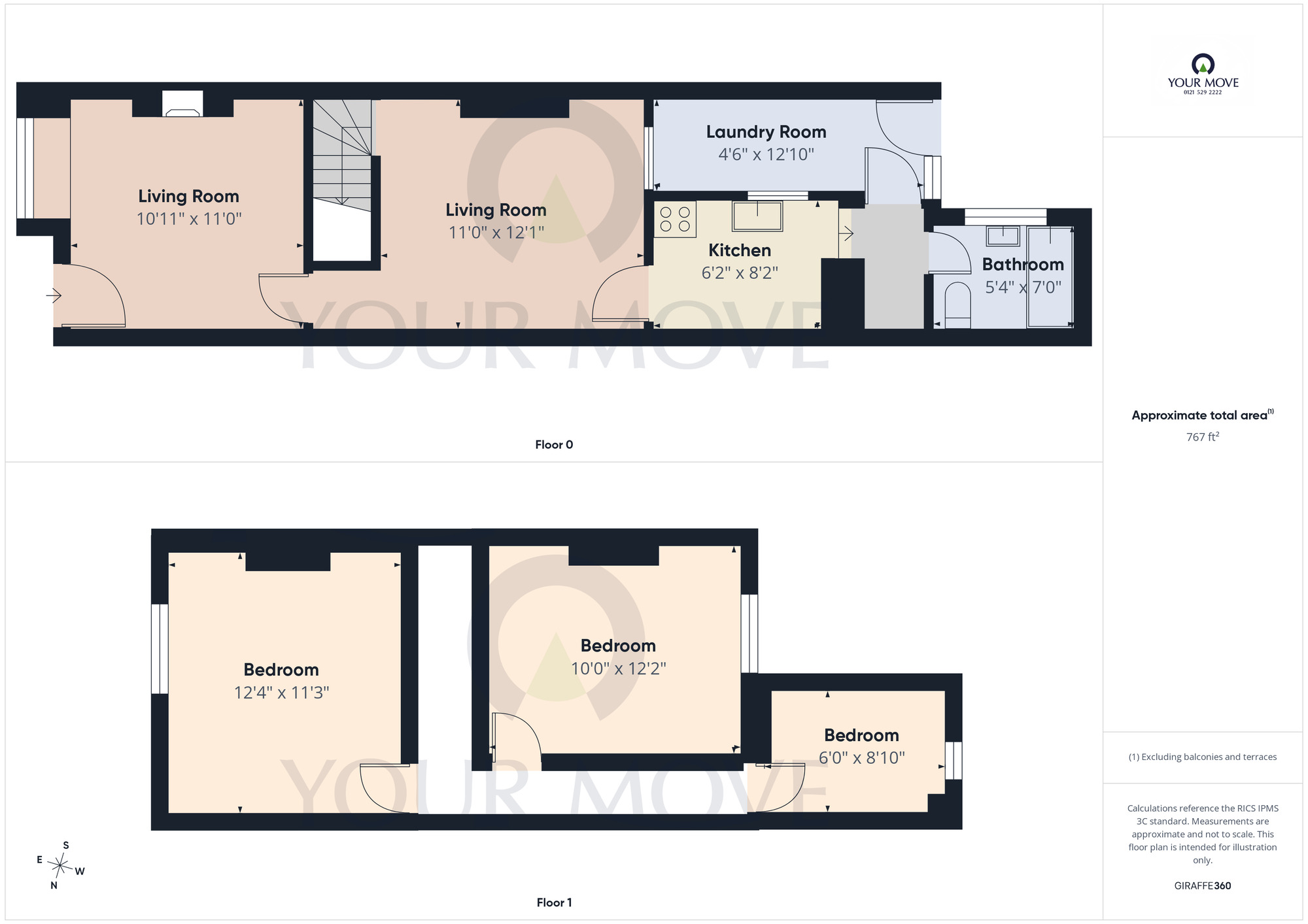 Floorplan of 3 bedroom Mid Terrace House for sale, Solihull Road, Sparkhill, West Midlands, B11