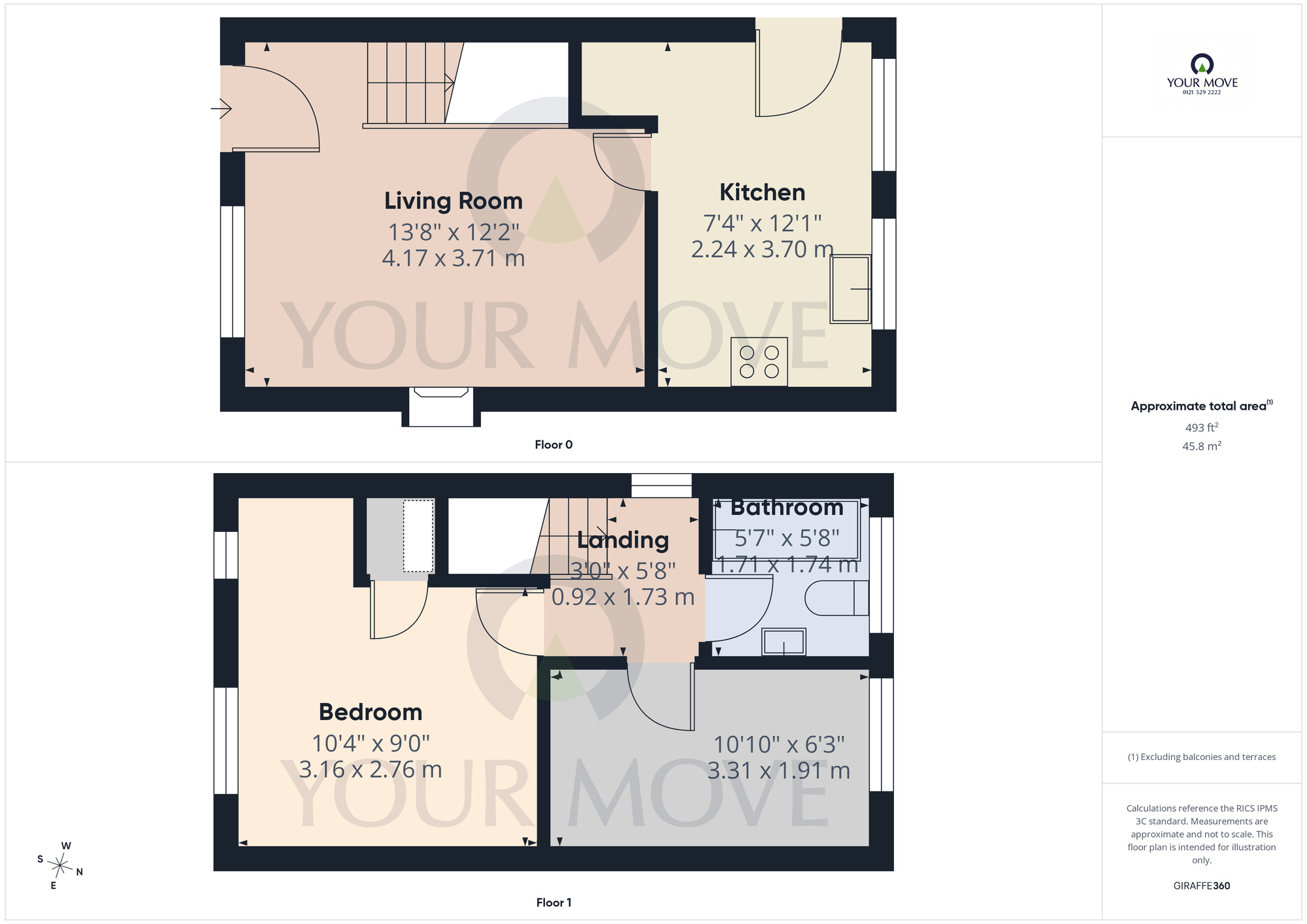 Floorplan of 2 bedroom Semi Detached House for sale, Austin Close, Birmingham, West Midlands, B27