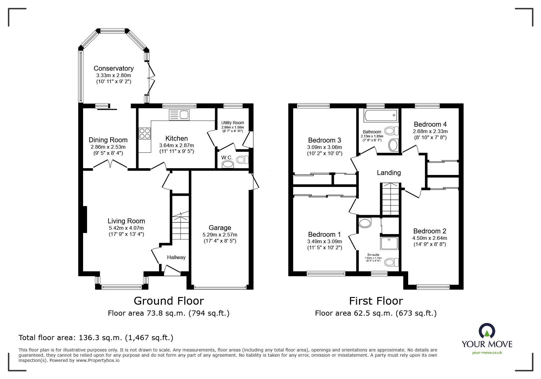 Floorplan of 4 bedroom Detached House for sale, Newburn Close, Skelmersdale, Lancashire, WN8