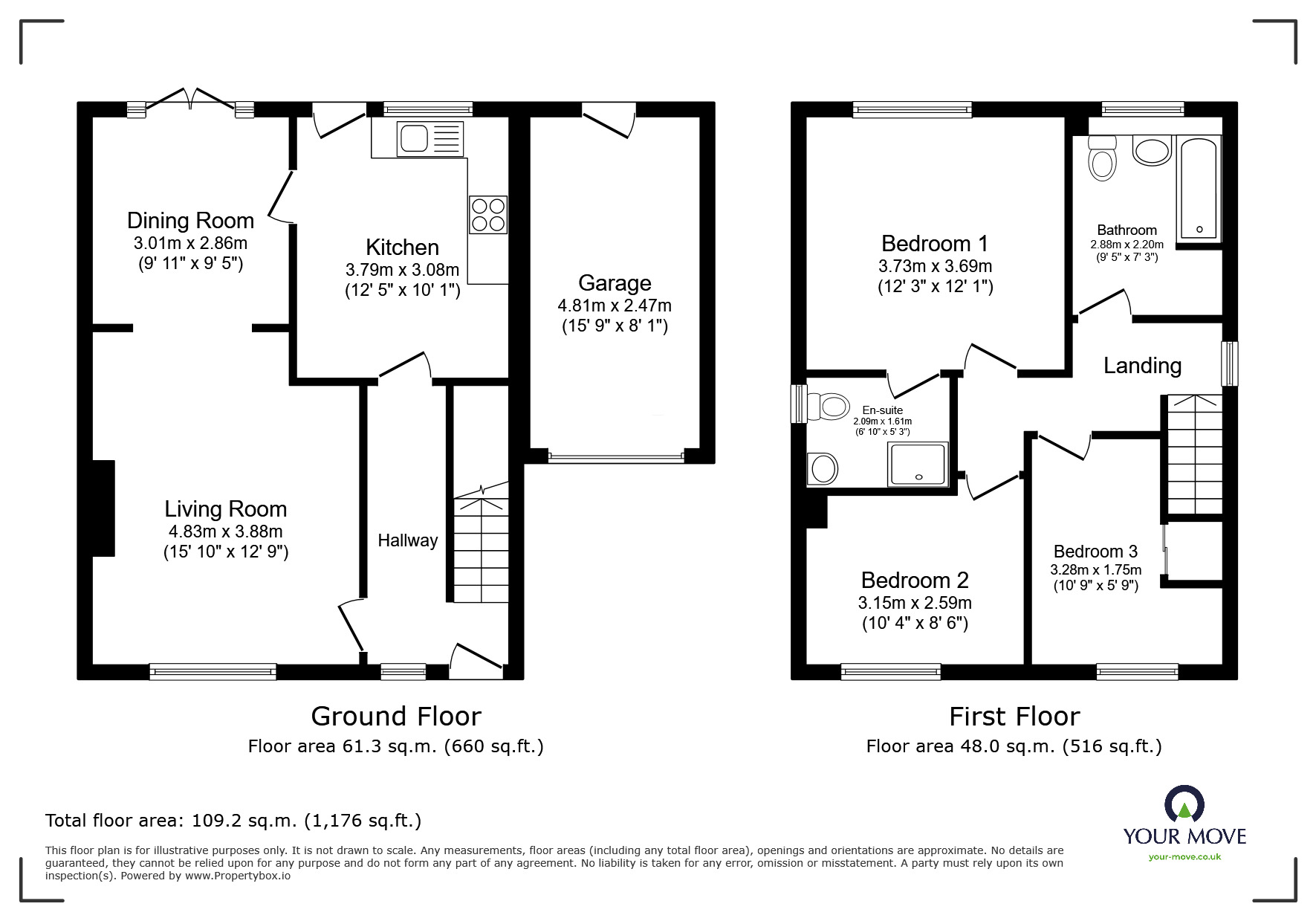 Floorplan of 3 bedroom Detached House for sale, Meadowcroft, Skelmersdale, Lancashire, WN8