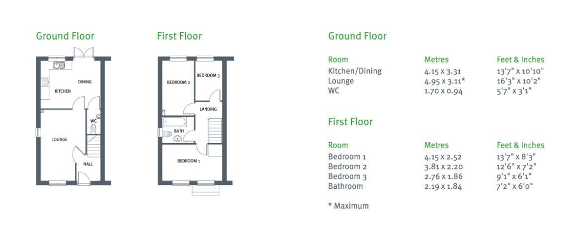 Floorplan of 3 bedroom Semi Detached House for sale, Findon Way, Skelmersdale, Lancashire, WN8