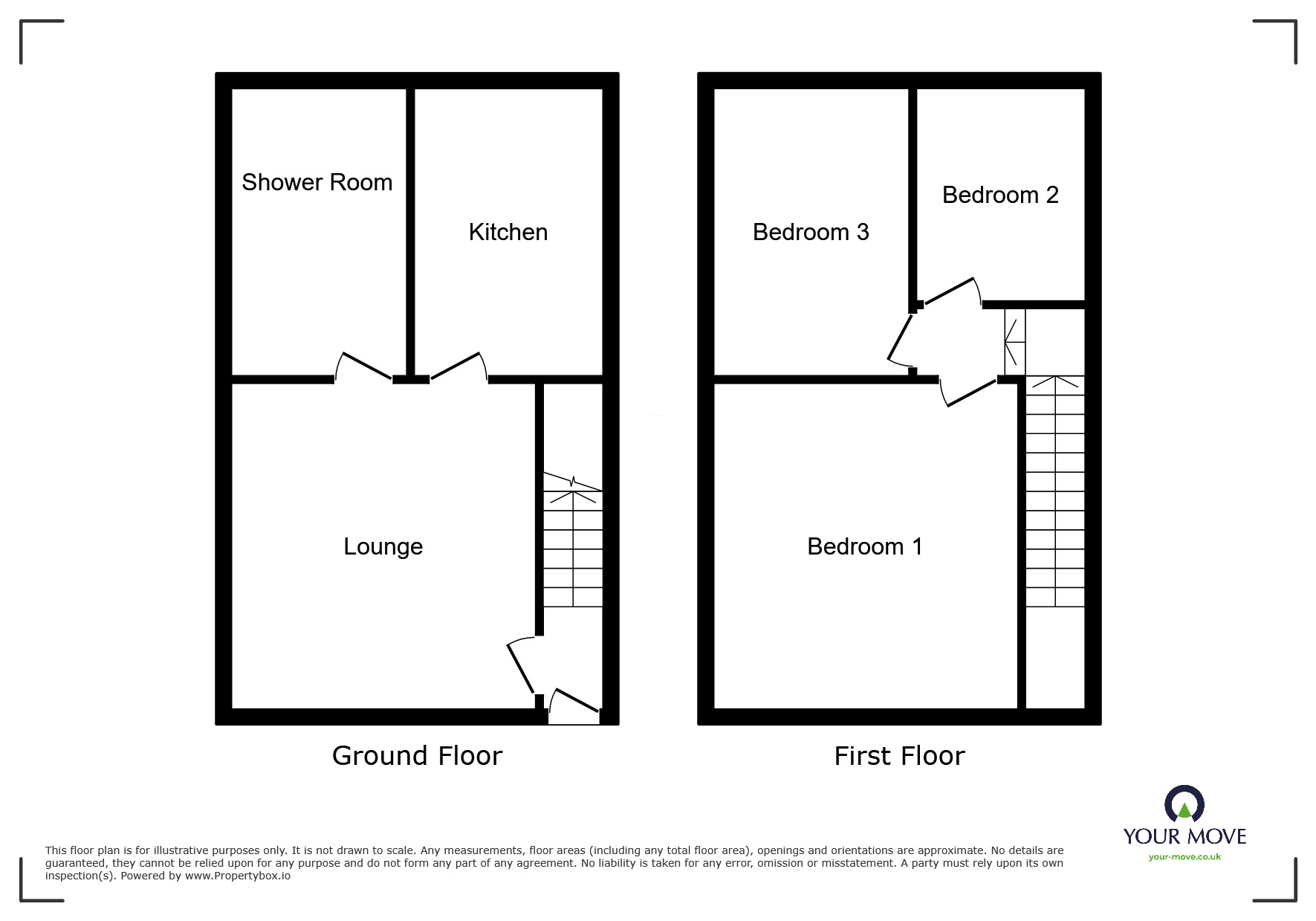 Floorplan of 3 bedroom Mid Terrace House for sale, High Street, Skelmersdale, Lancashire, WN8